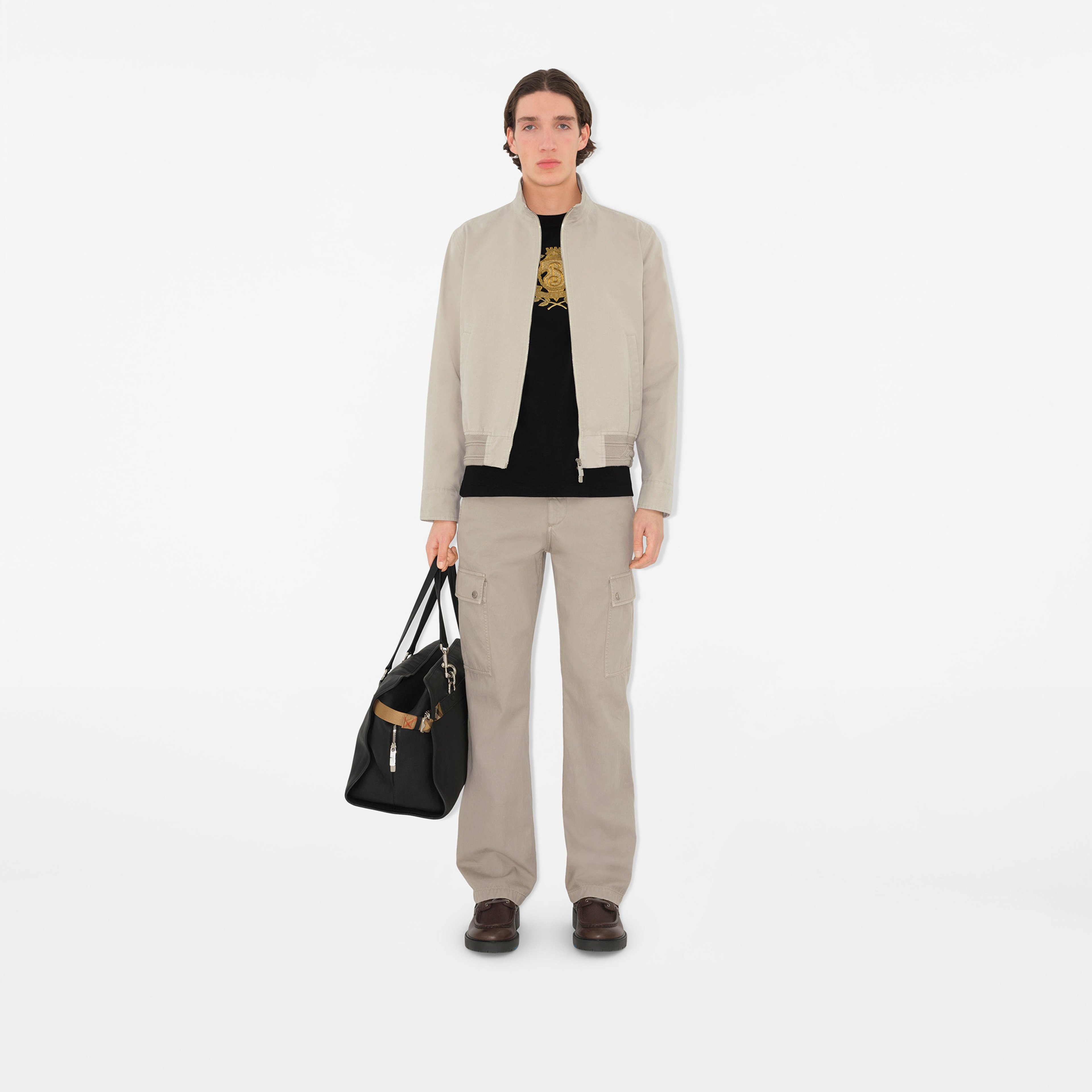 Burberry Sic Crest Cotton Erkek Siyah T-Shirt