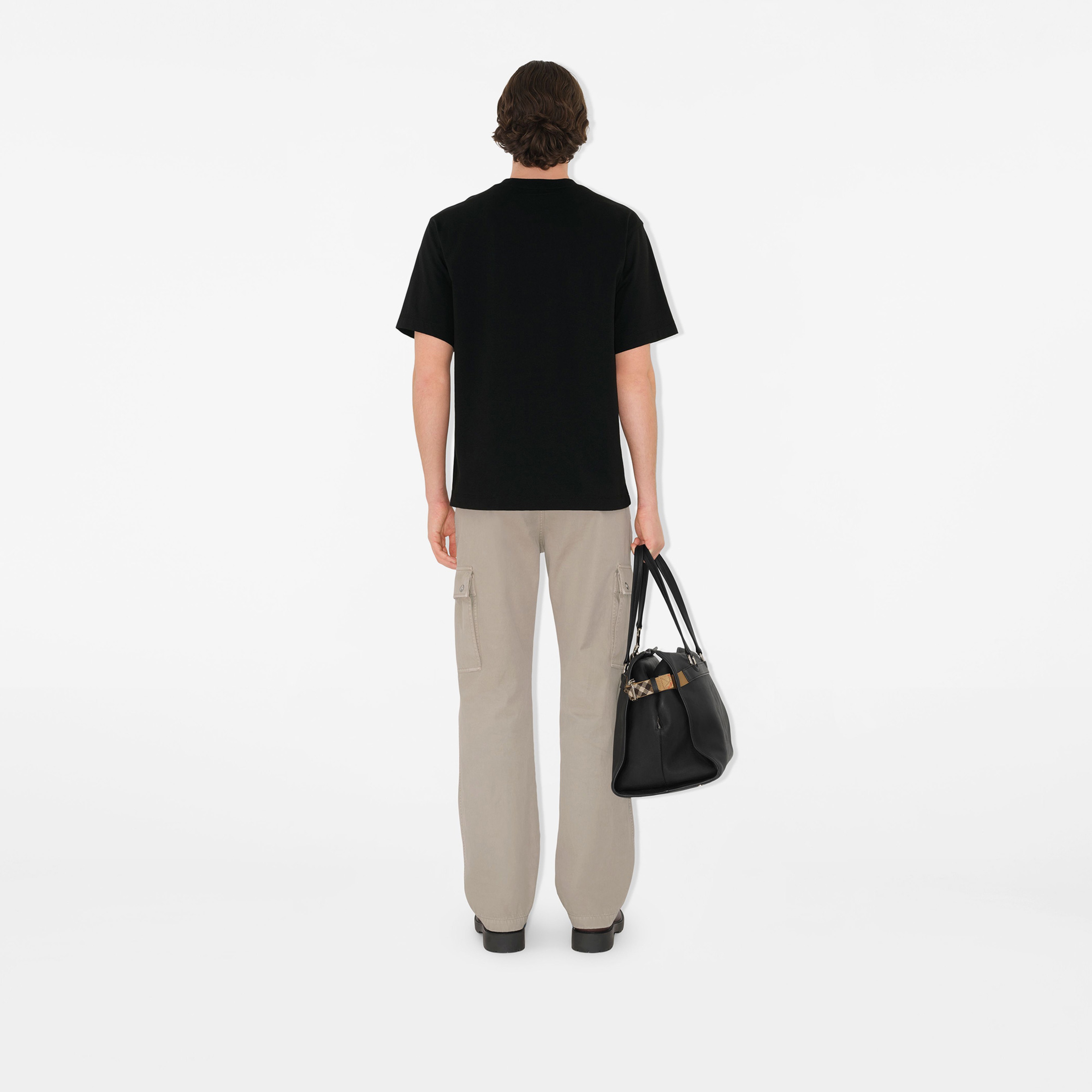 Burberry Sic Crest Cotton Erkek Siyah T-Shirt