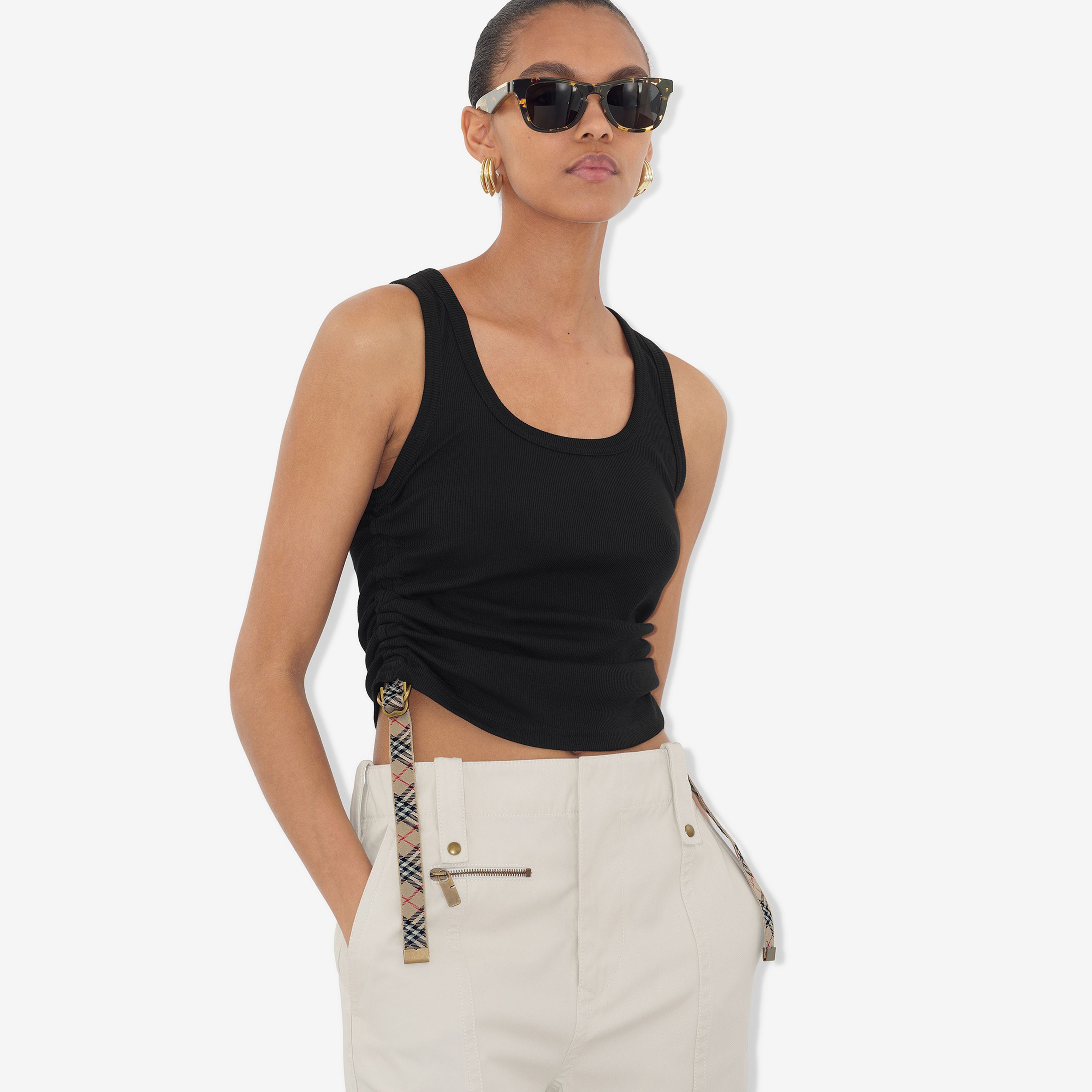 Burberry Kadın Siyah T-Shirt