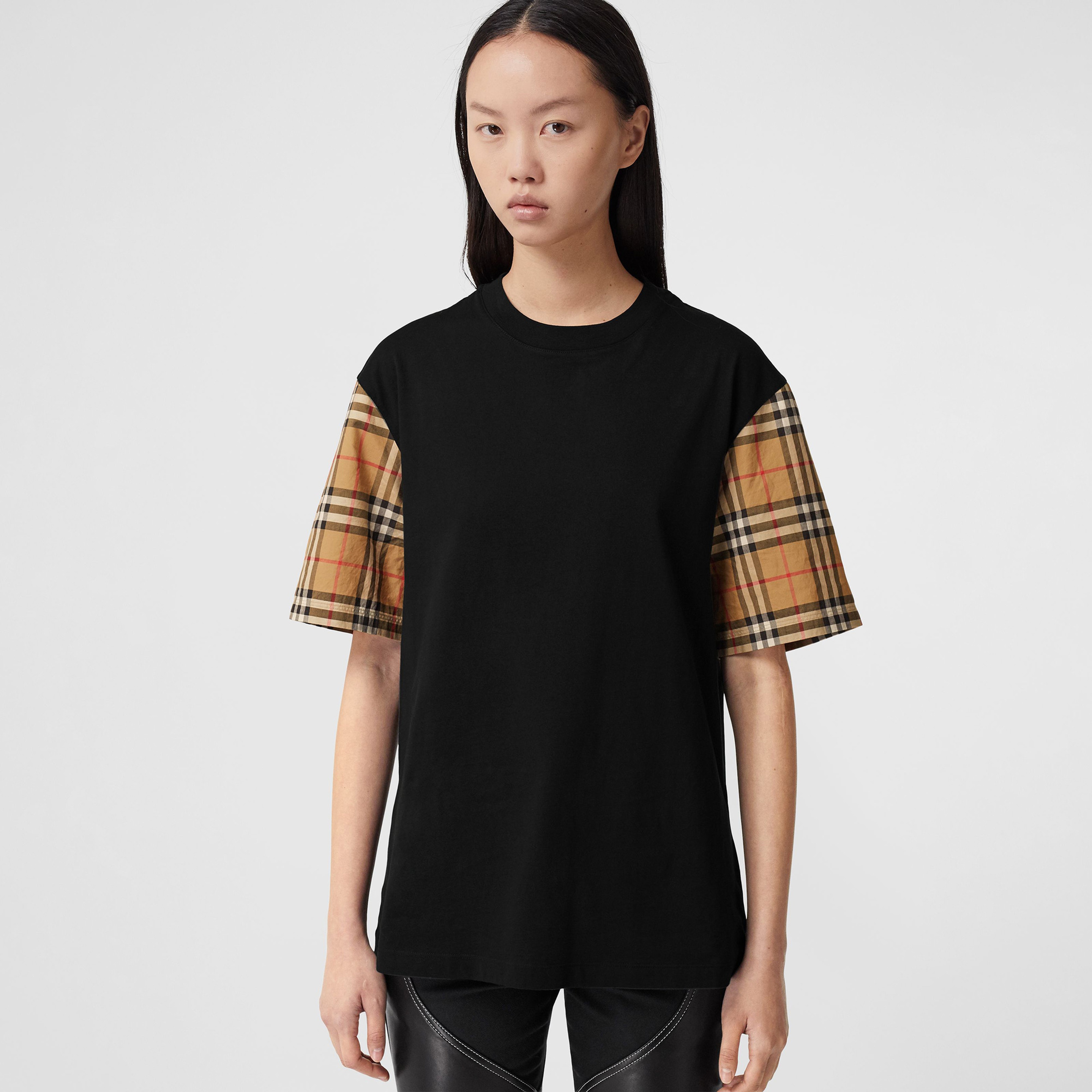 Burberry Kadın Siyah T-Shirt