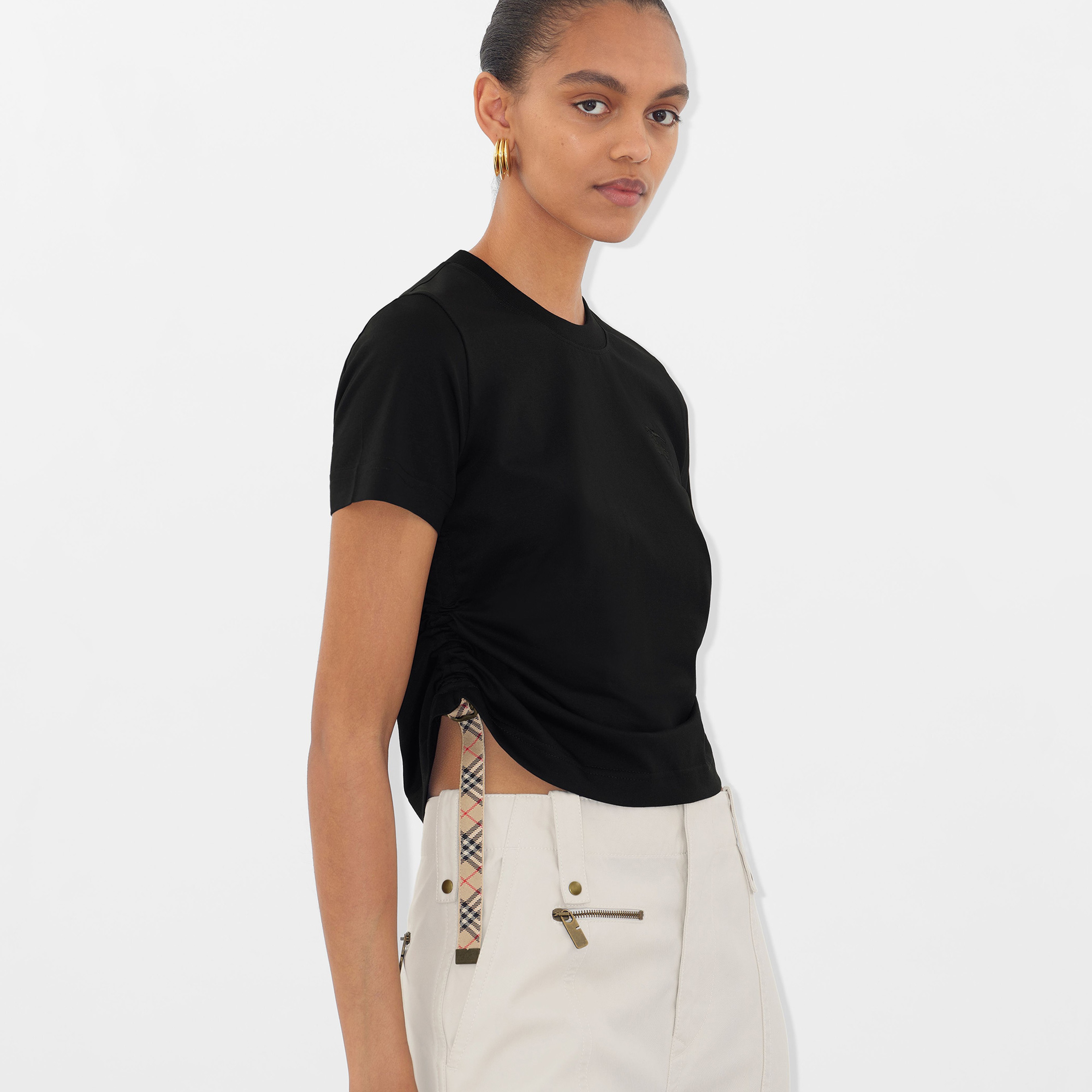 Burberry Kadın Siyah T-Shirt