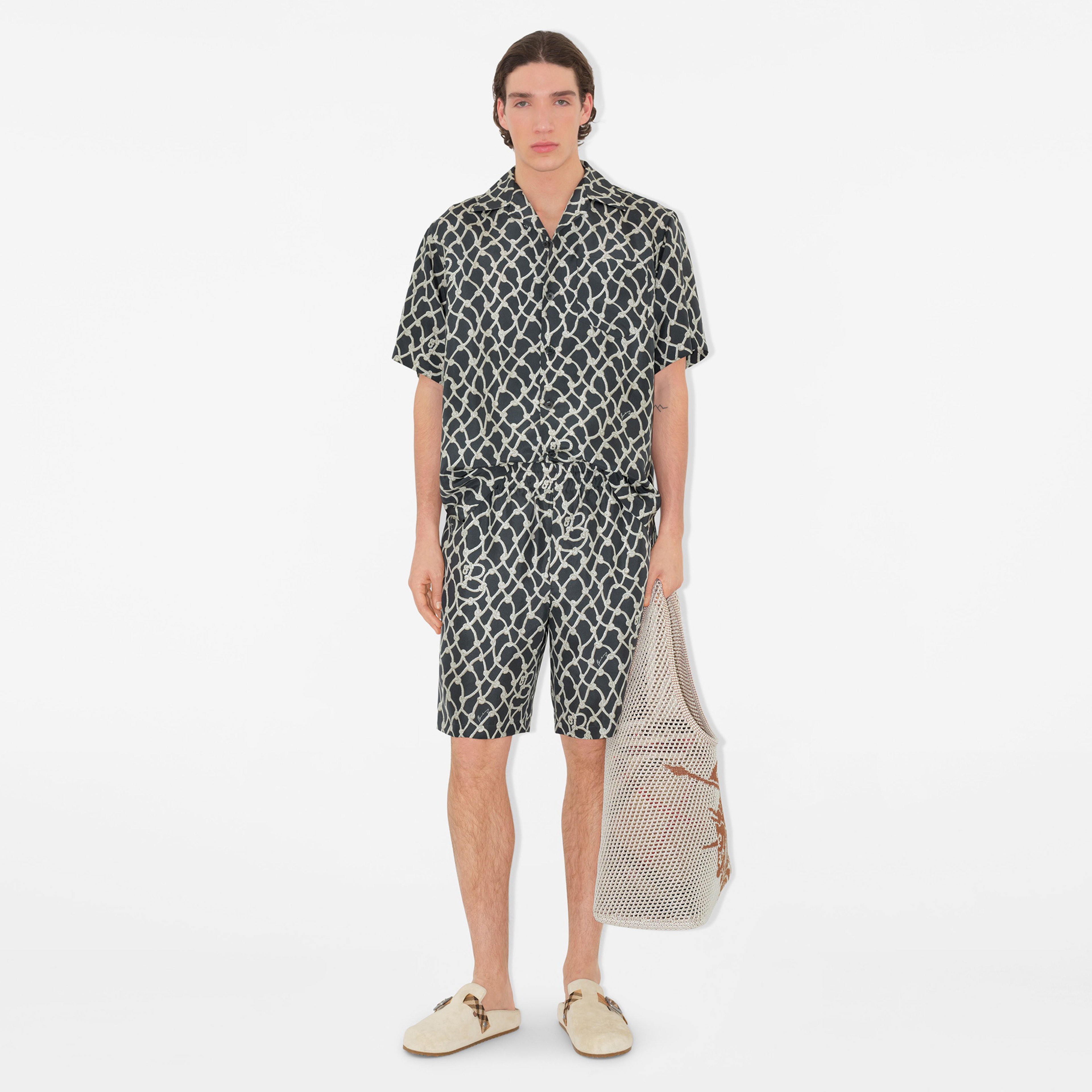 Burberry Erkek Gri Sort