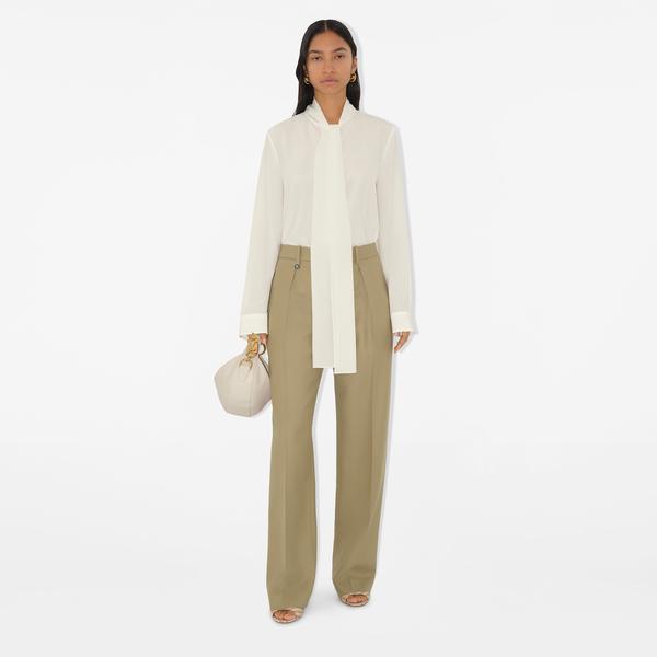 Burberry Kadın Bej Pantolon