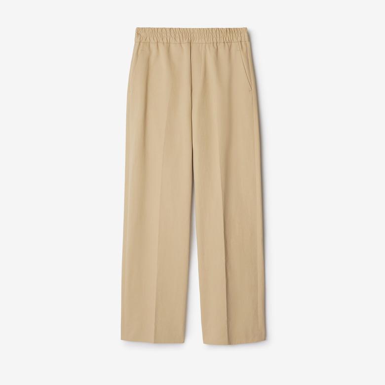 Burberry Kadın Bej Pantolon