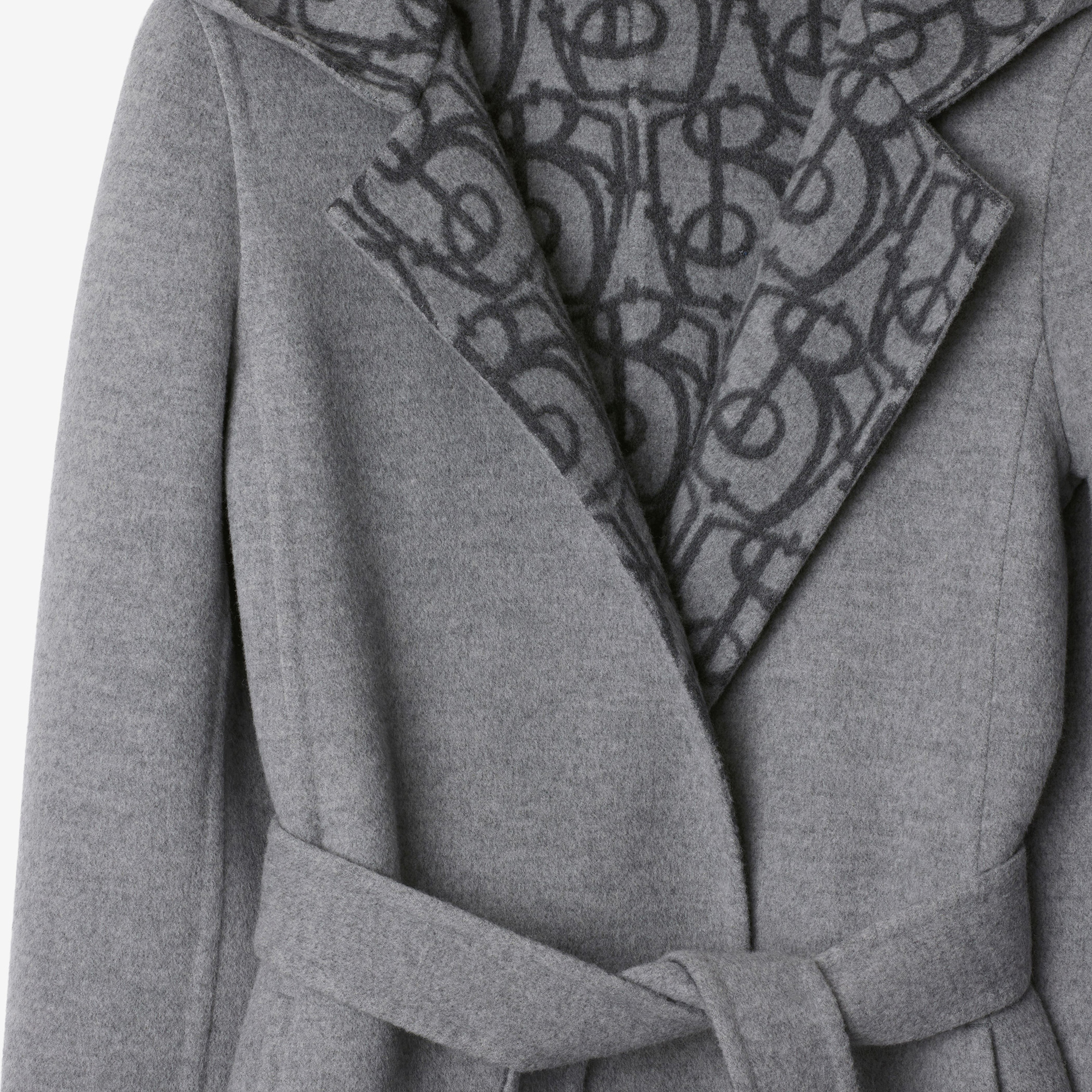 Burberry Kadın Gri Kaban