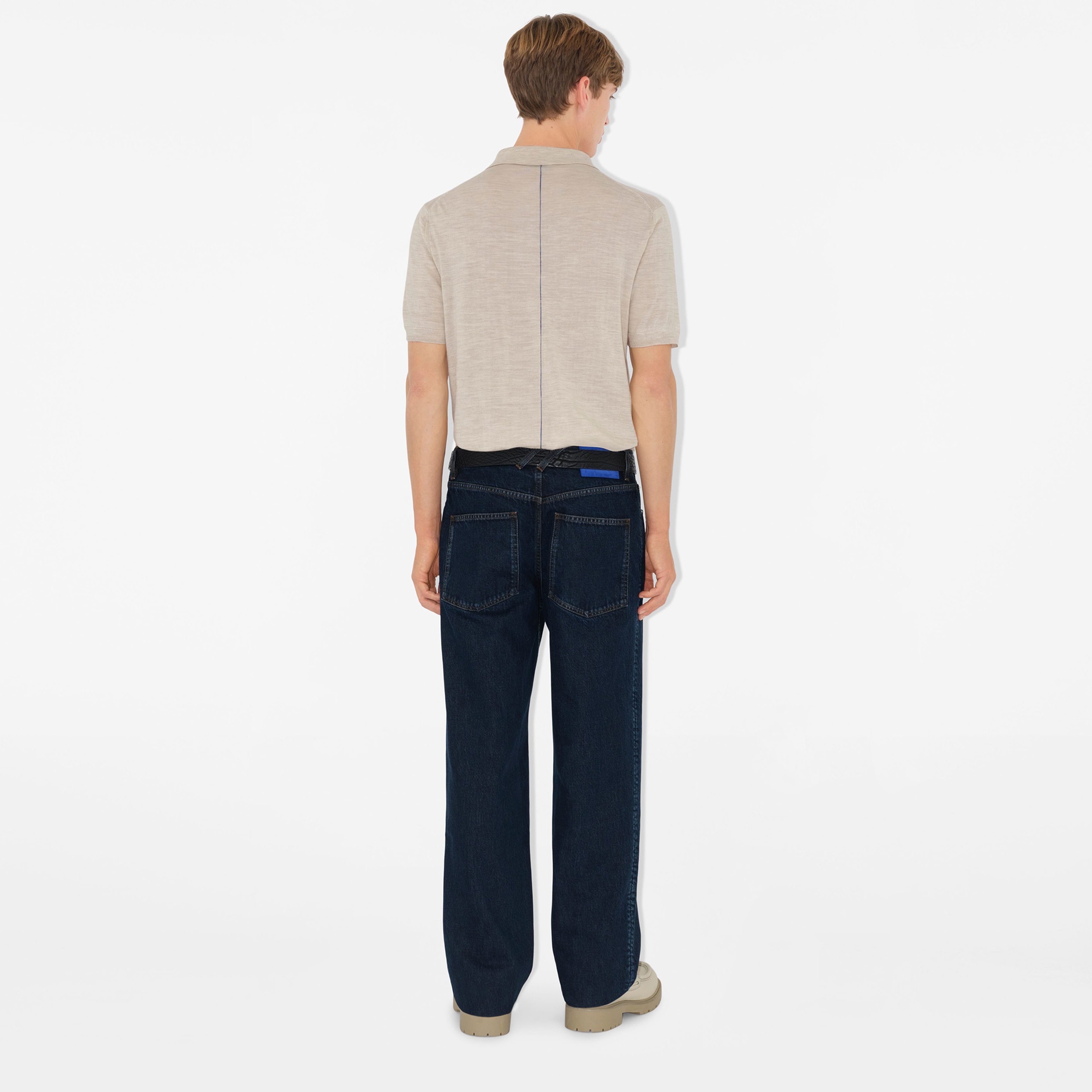 Burberry Erkek Mavi Pantolon