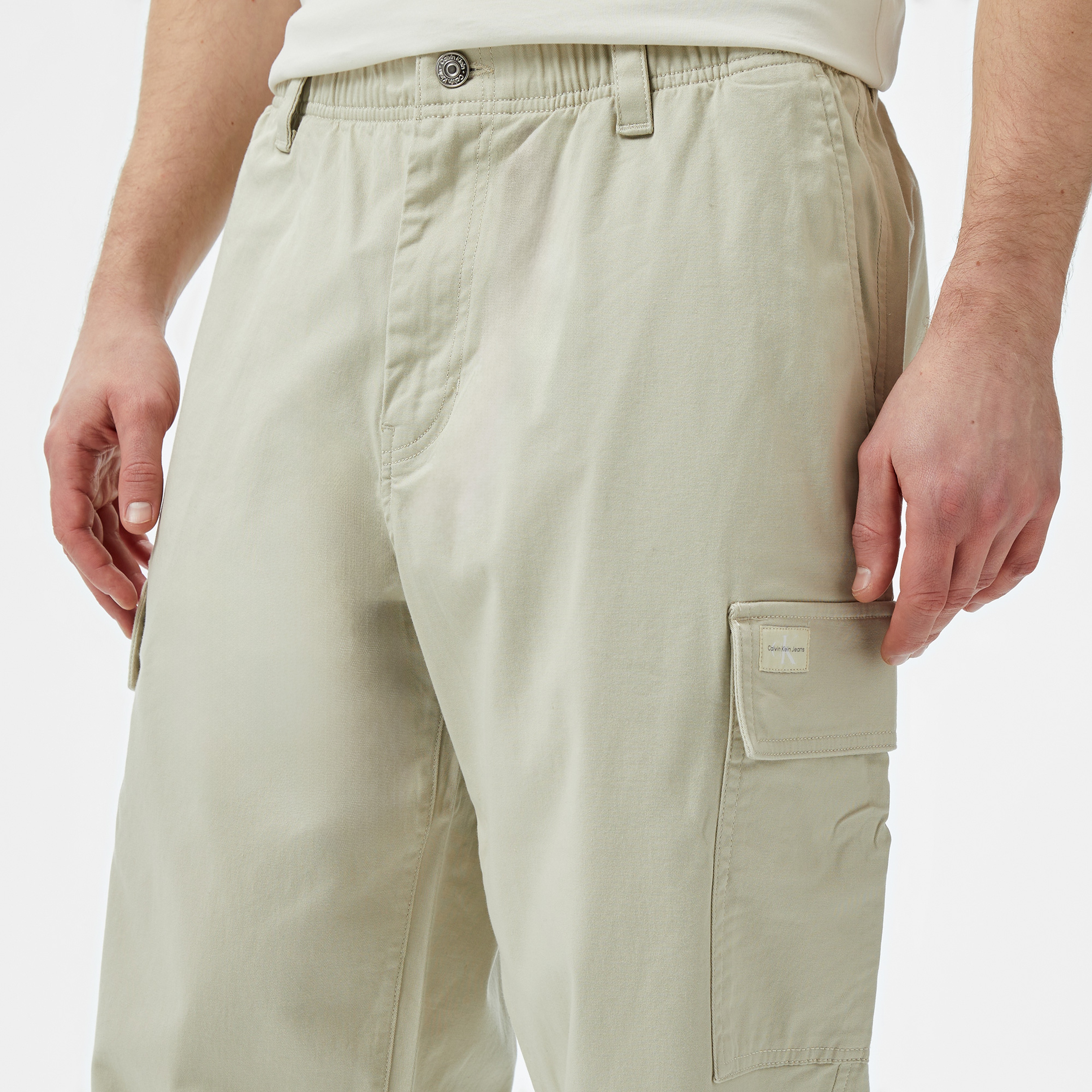 Calvin Klein Jeans Erkek Gri Pantolon
