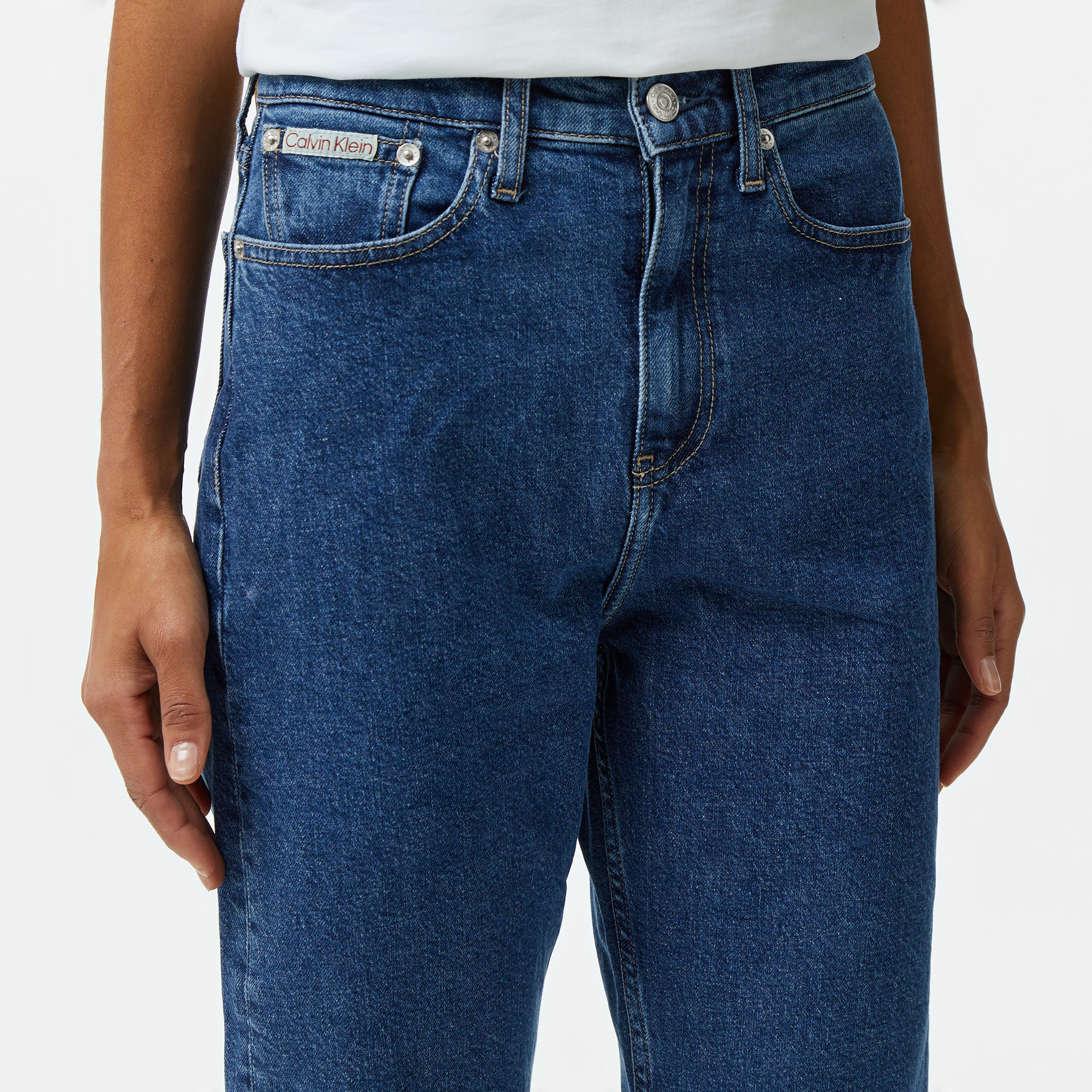 Calvin Klein Jeans Kadın Mavi Pantolon