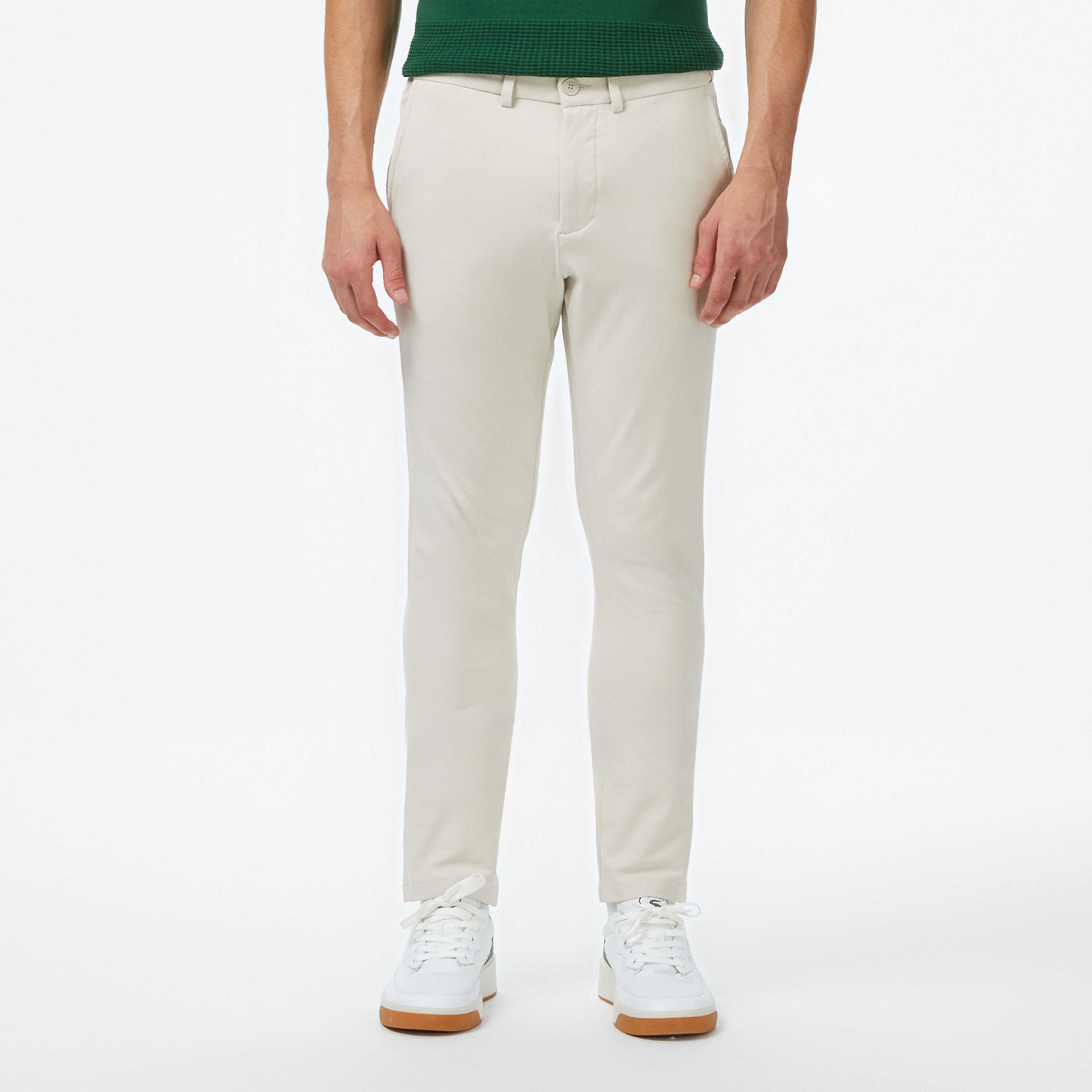 Erkek Slim Fit Gri Chino Pantolon