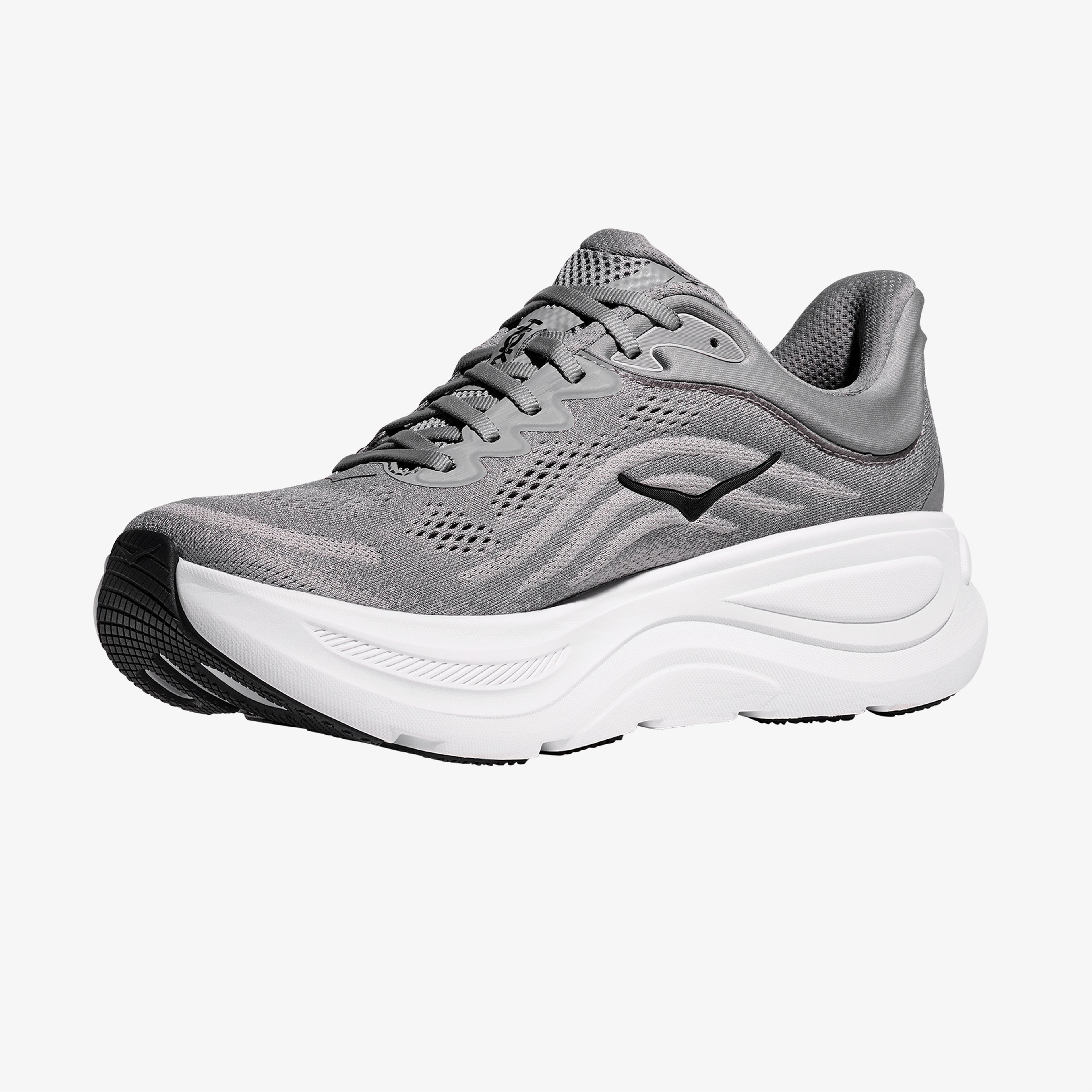 Hoka Bondi 9 Erkek Gri Yol Koşu Ayakkabısı