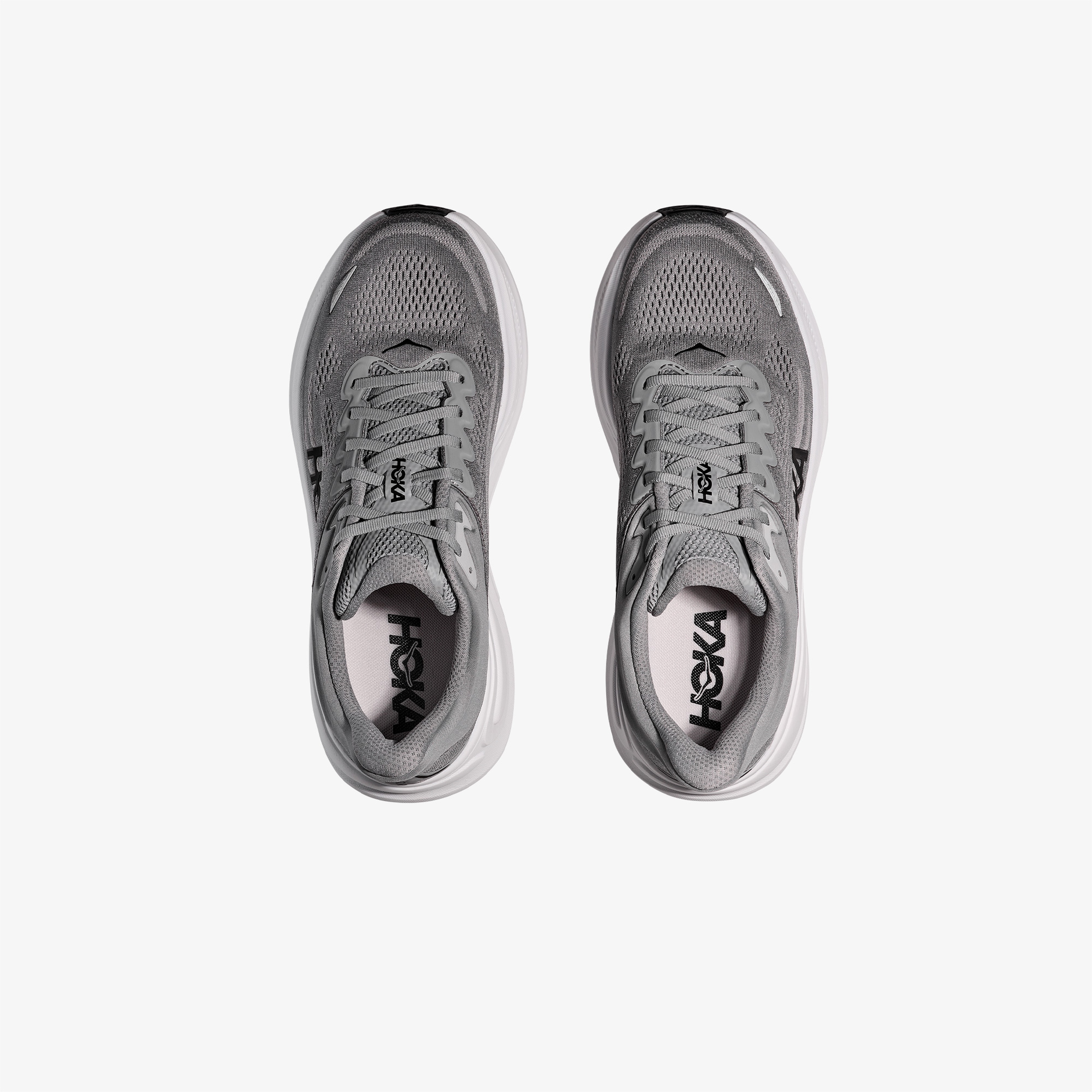 Hoka Bondi 9 Erkek Gri Yol Koşu Ayakkabısı