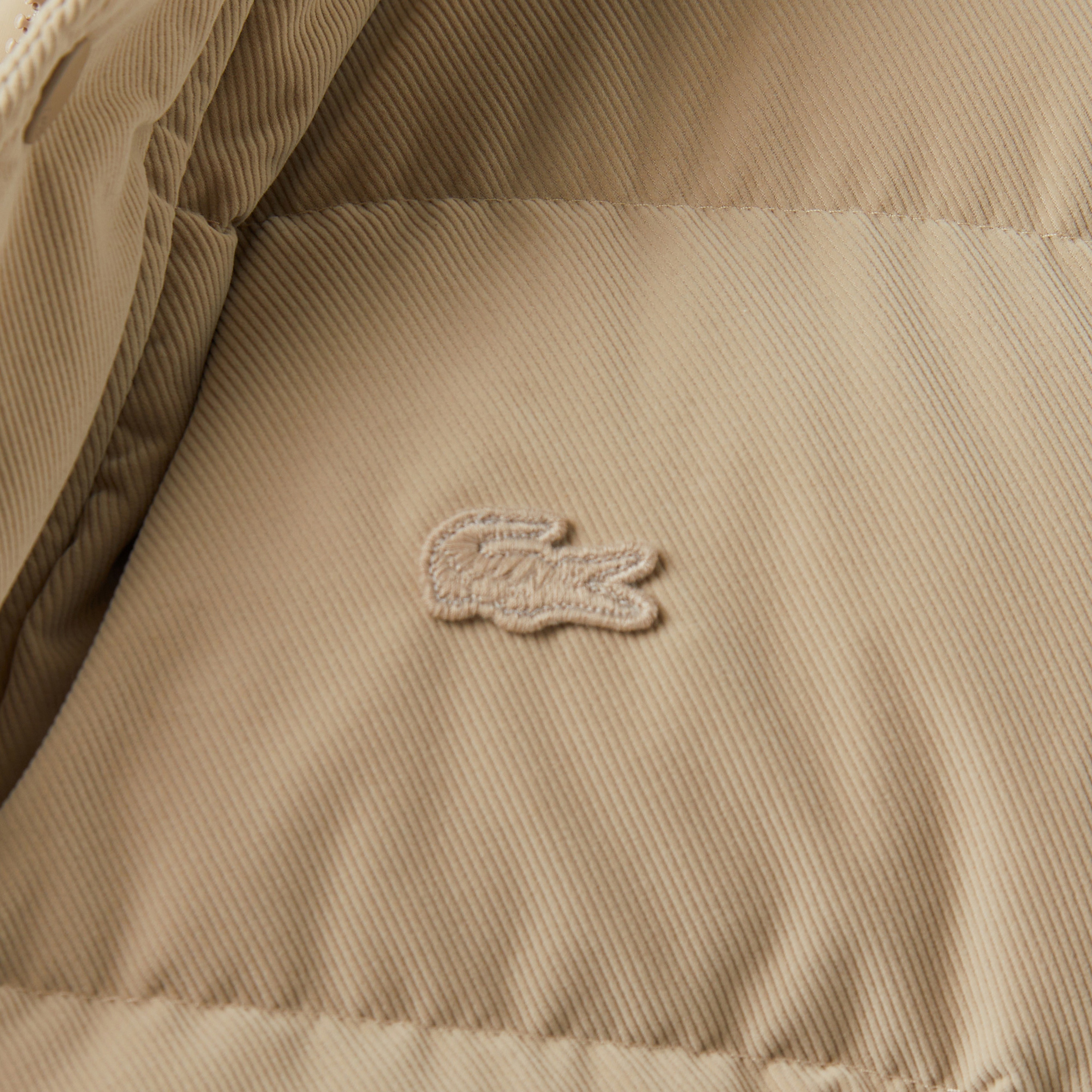 Lacoste Erkek Kapüşonlu Bej Mont