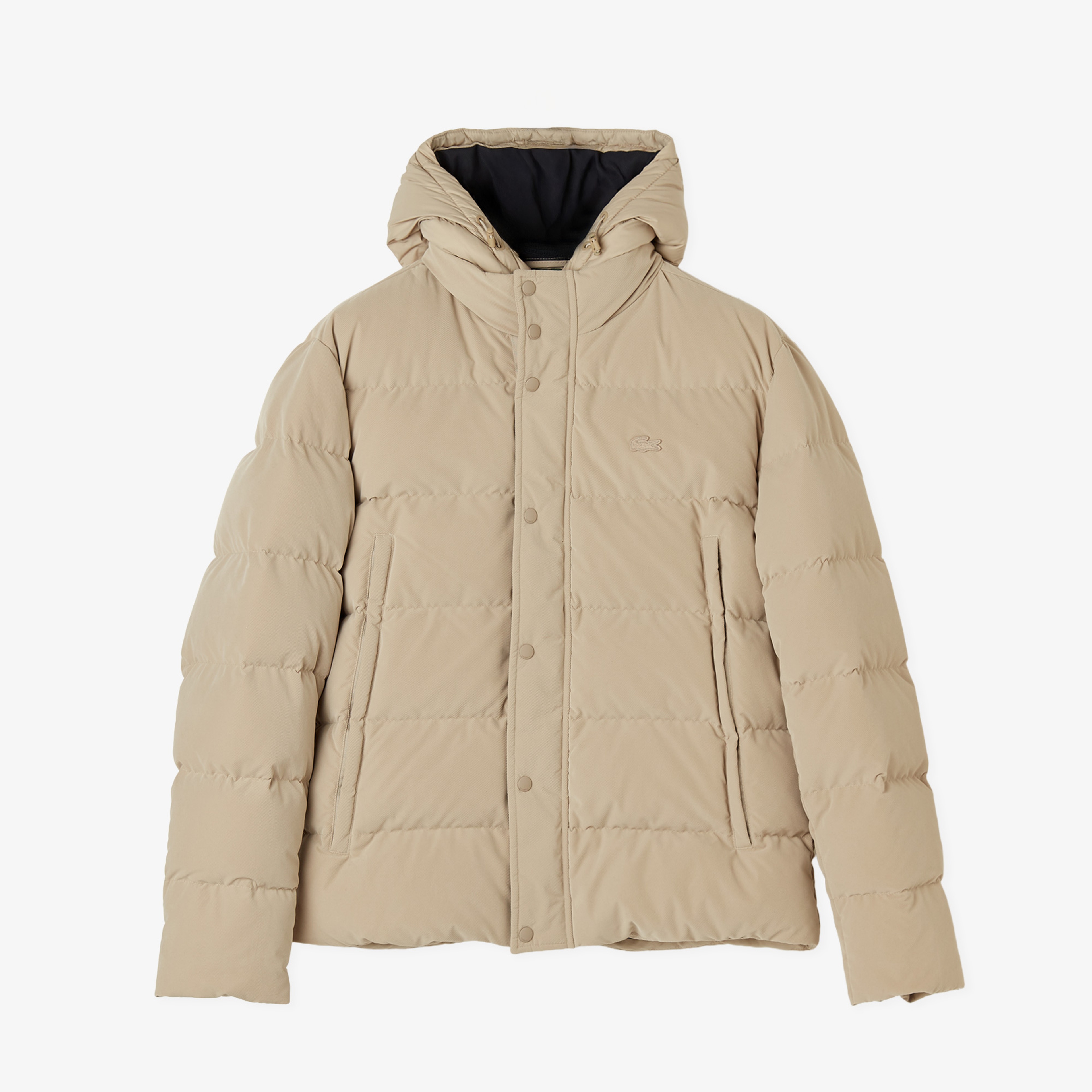 Lacoste Erkek Kapüşonlu Bej Mont