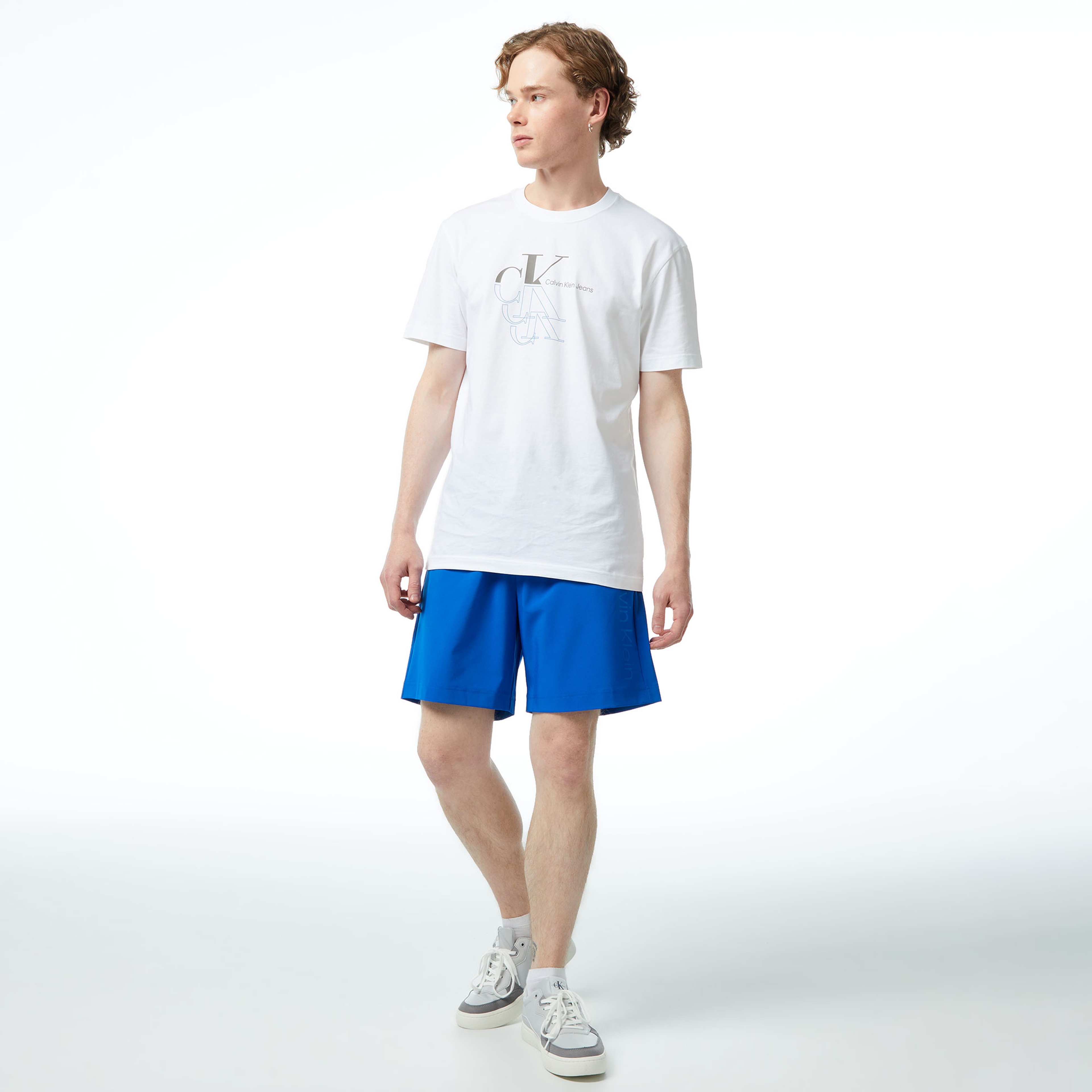 Calvin Klein Essentials Erkek Mavi Şort