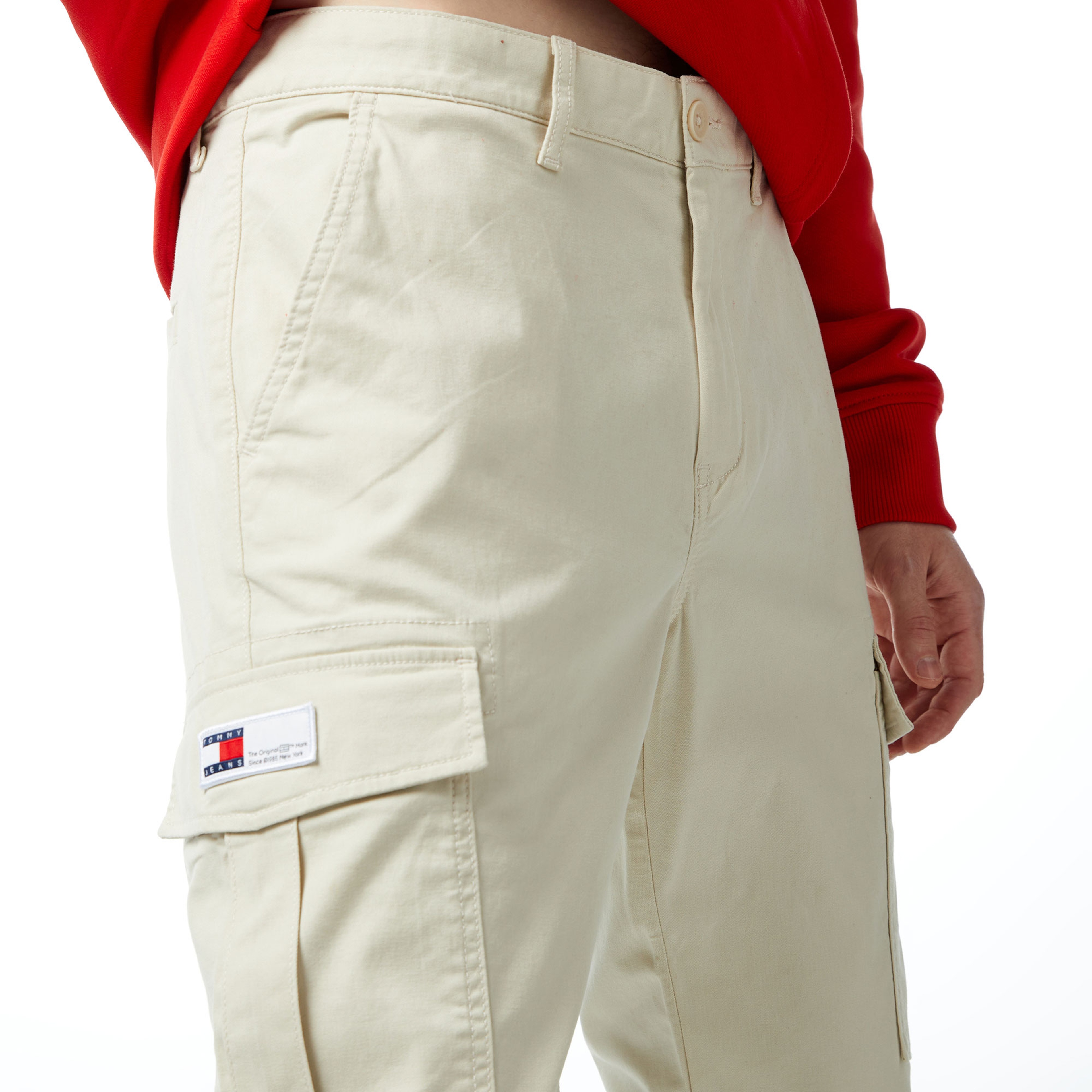 Tommy Jeans Austin Lightweight Cargo Erkek Bej Pantolon