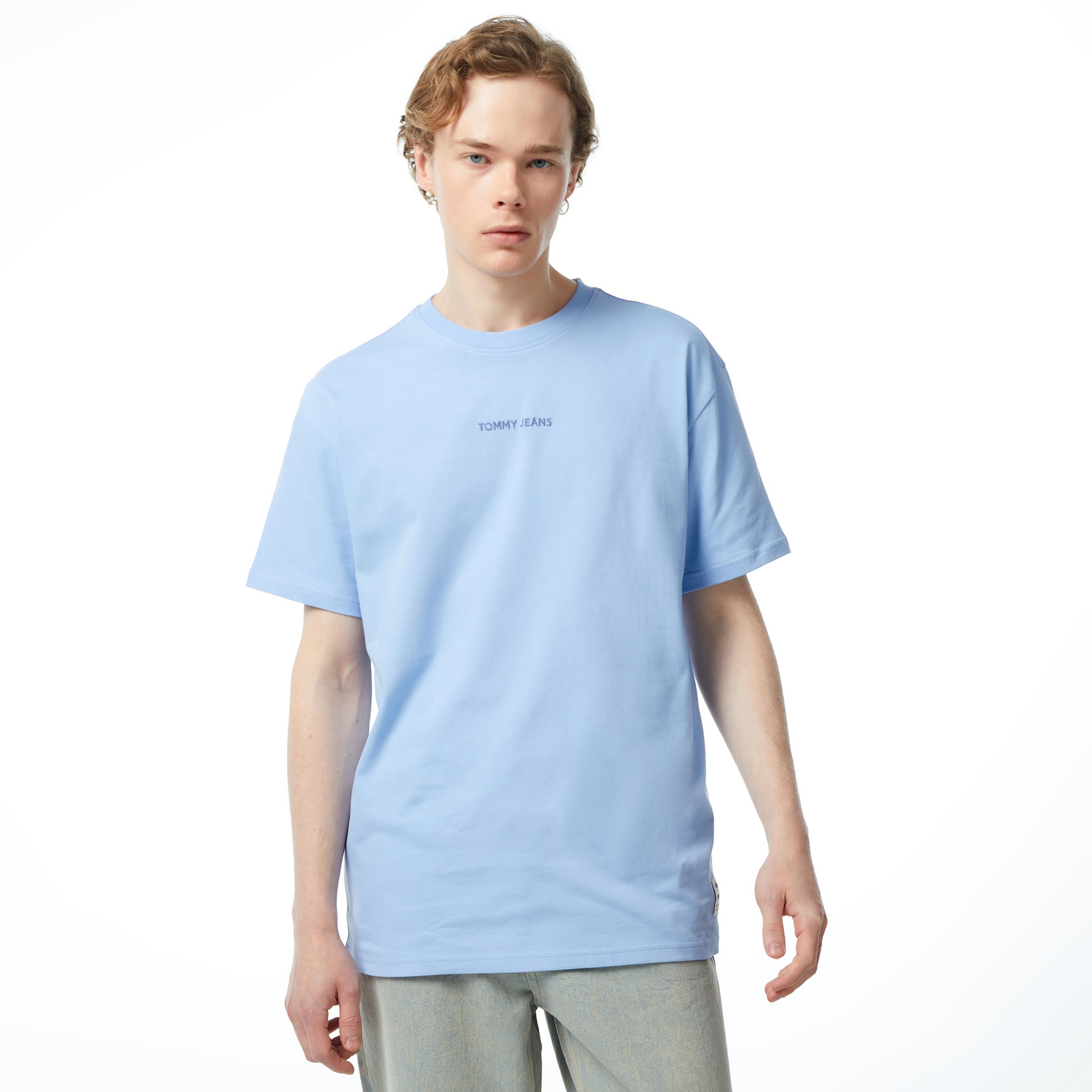 Tommy Jeans New Classics Erkek Mavi T-Shirt