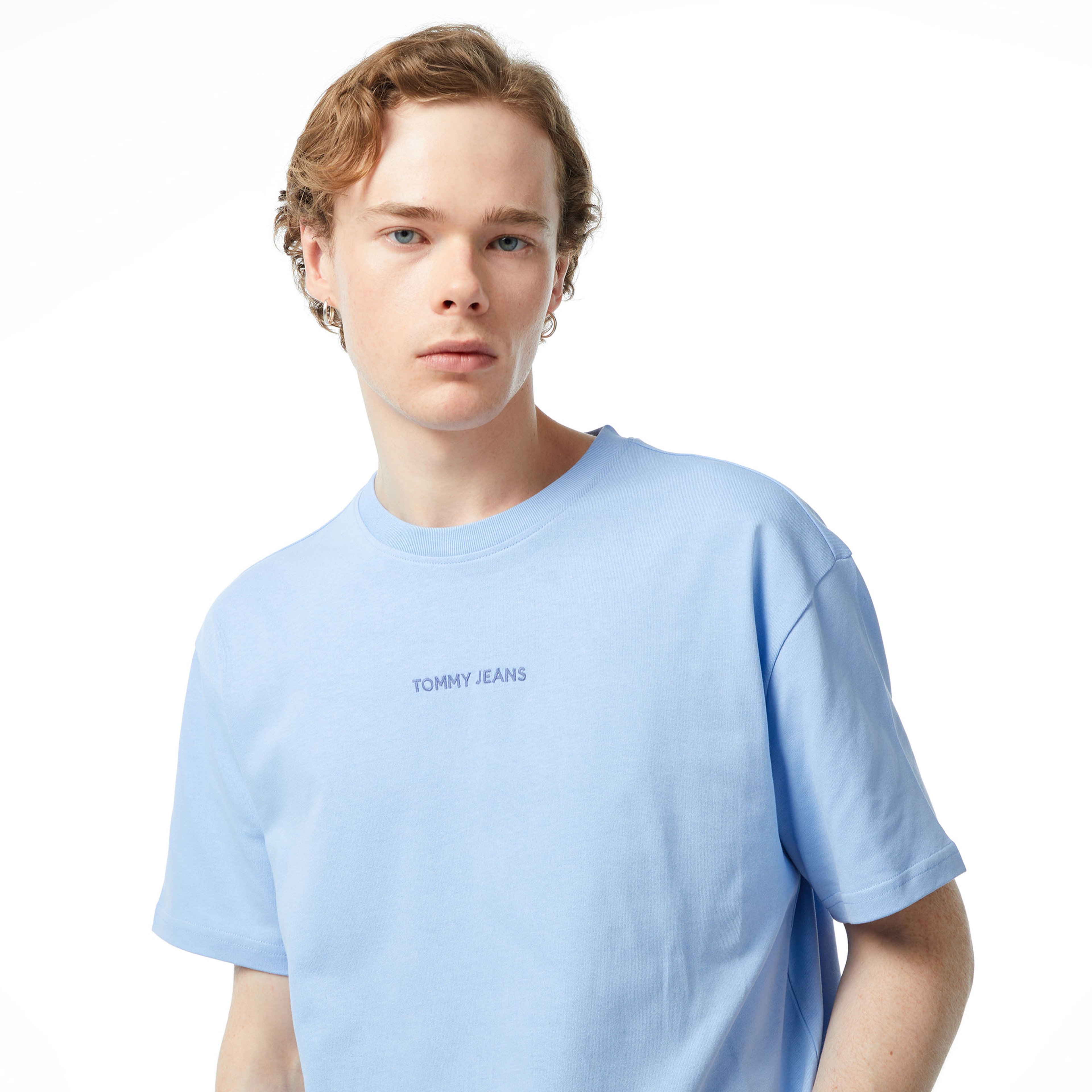 Tommy Jeans New Classics Erkek Mavi T-Shirt