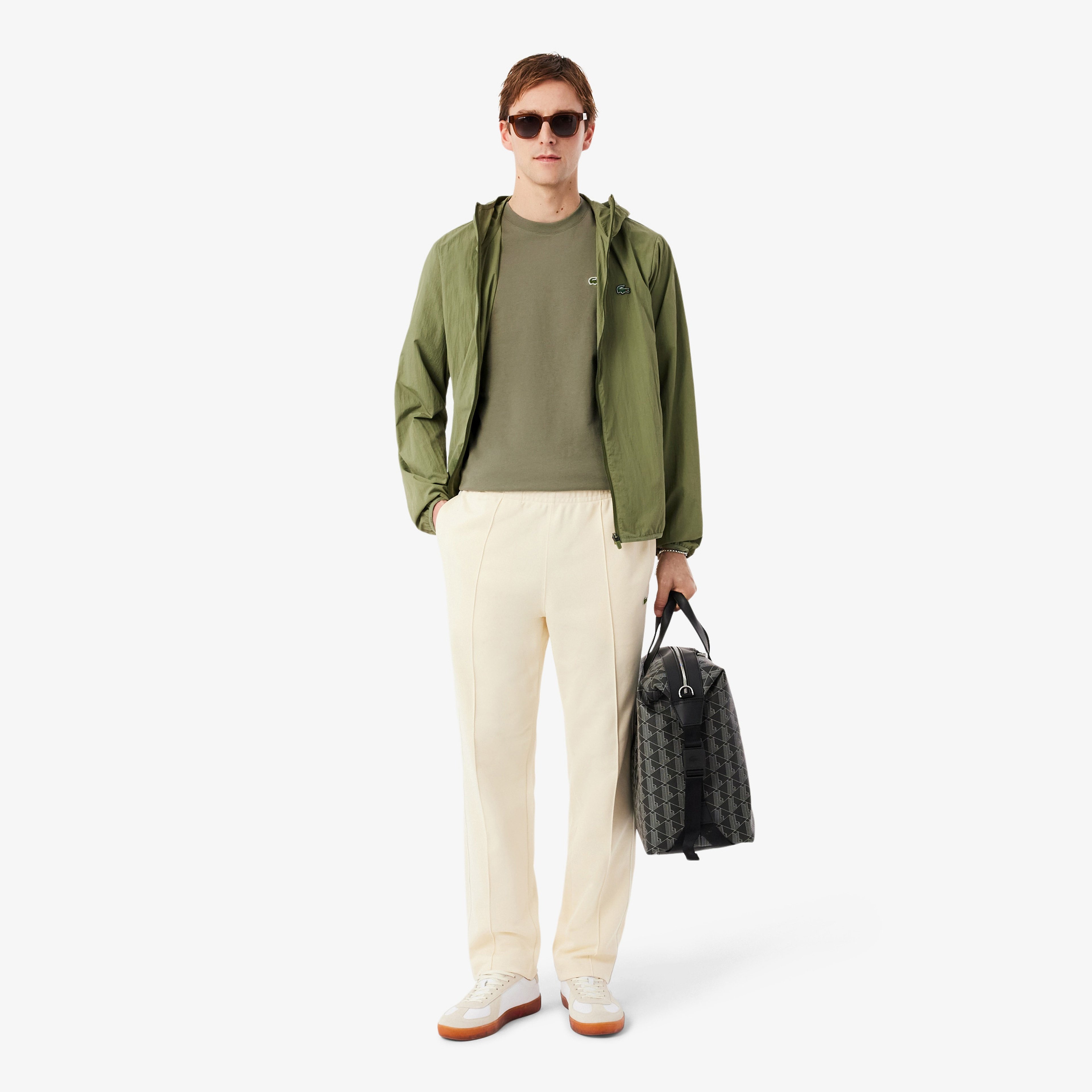 Erkek Regular Fit Bisiklet Yaka Haki T-Shirt
