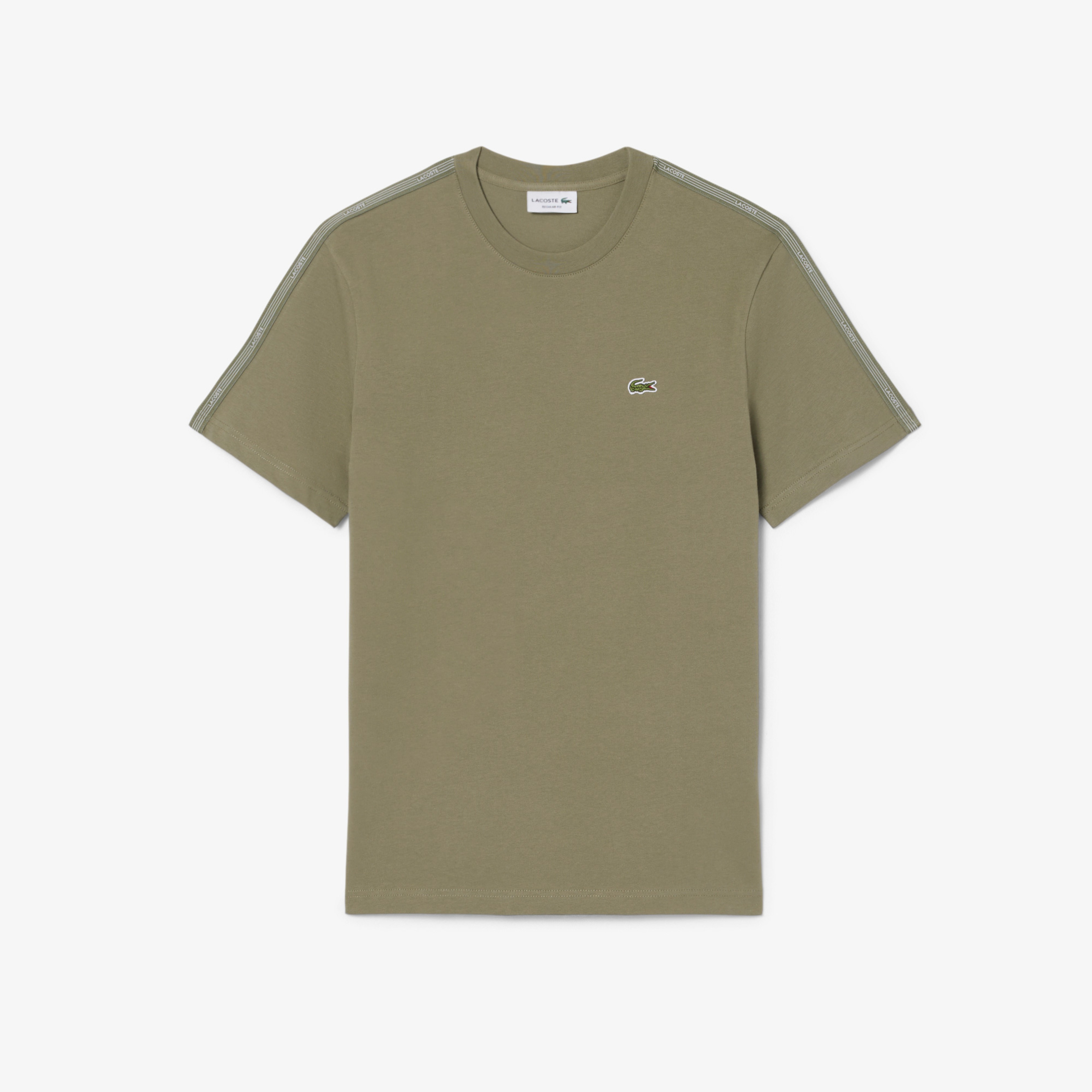 Erkek Regular Fit Bisiklet Yaka Haki T-Shirt