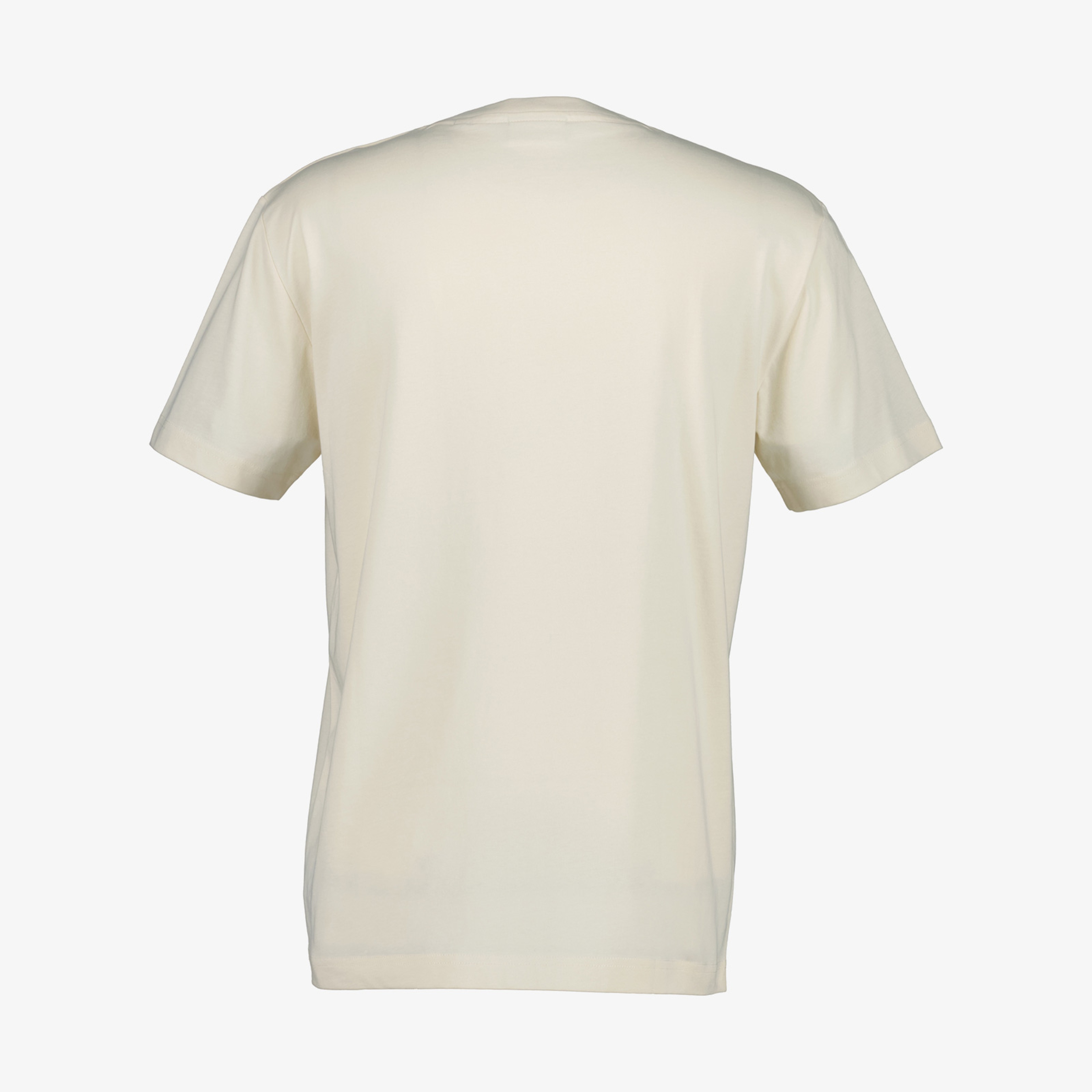 GANT Erkek Krem Bisiklet Yaka Regular Fit Logolu T-Shirt