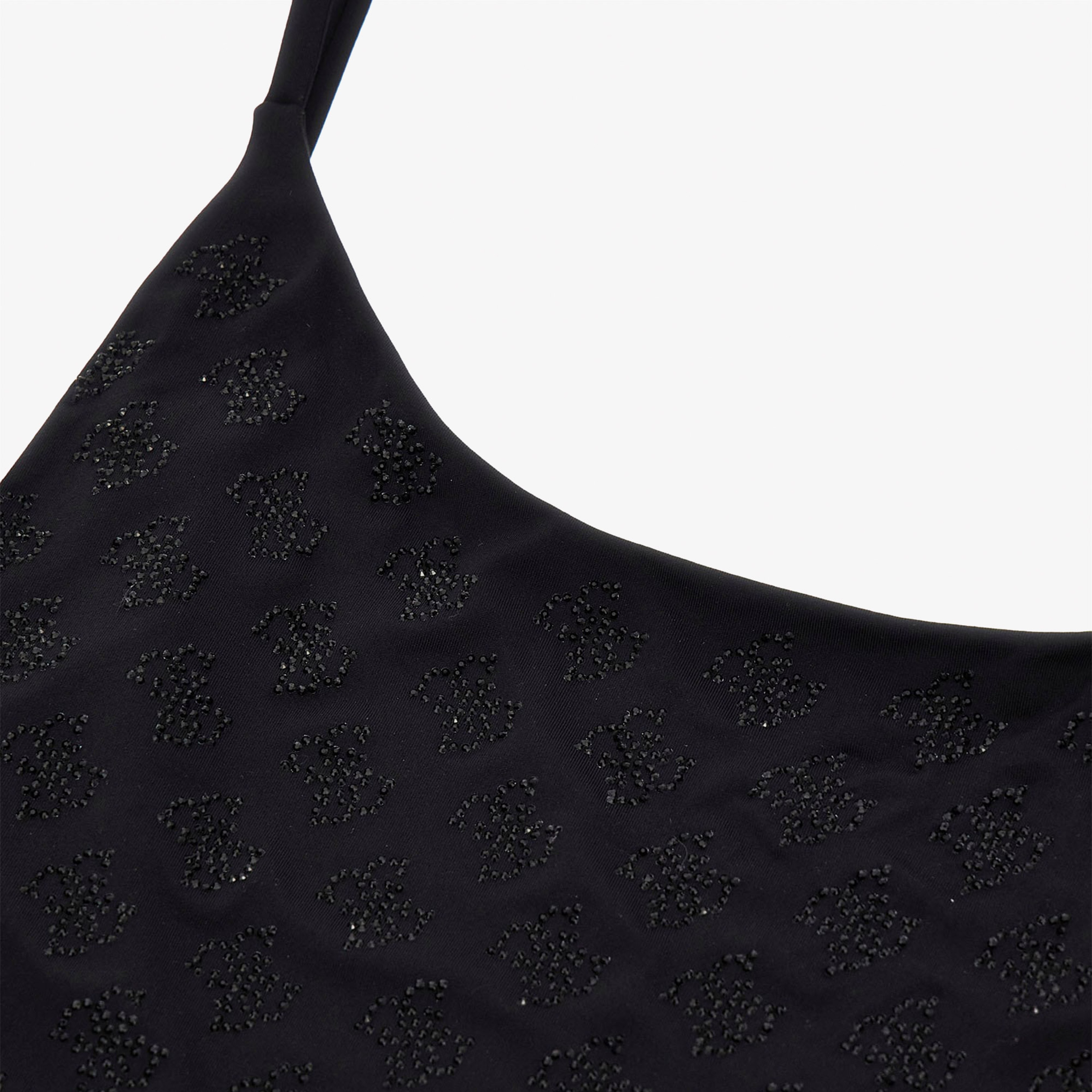 Guess 4G Rhinestone Kadın Siyah Mayo