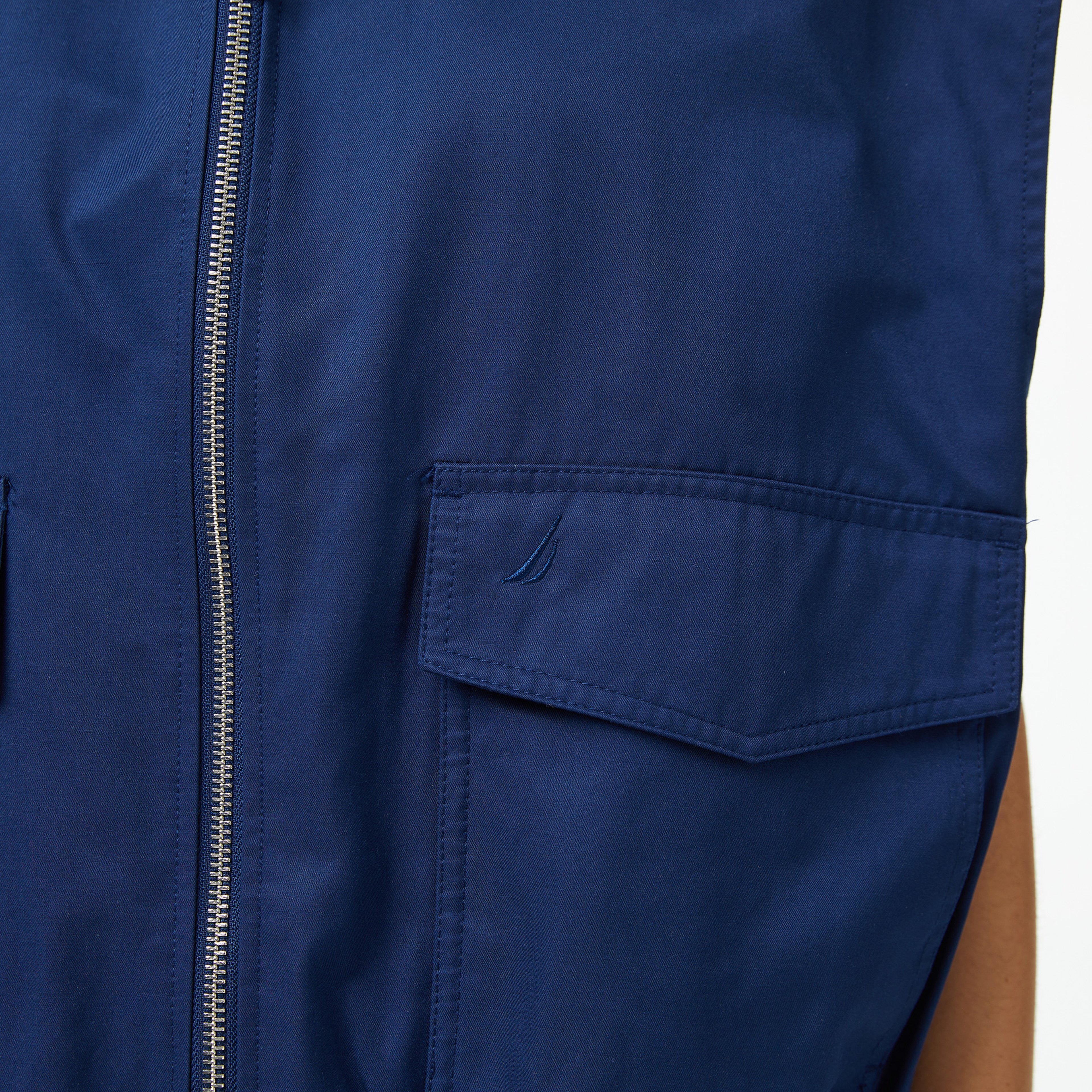 Nautica Kadın Lacivert Regular Fit Fermuarlı Yelek