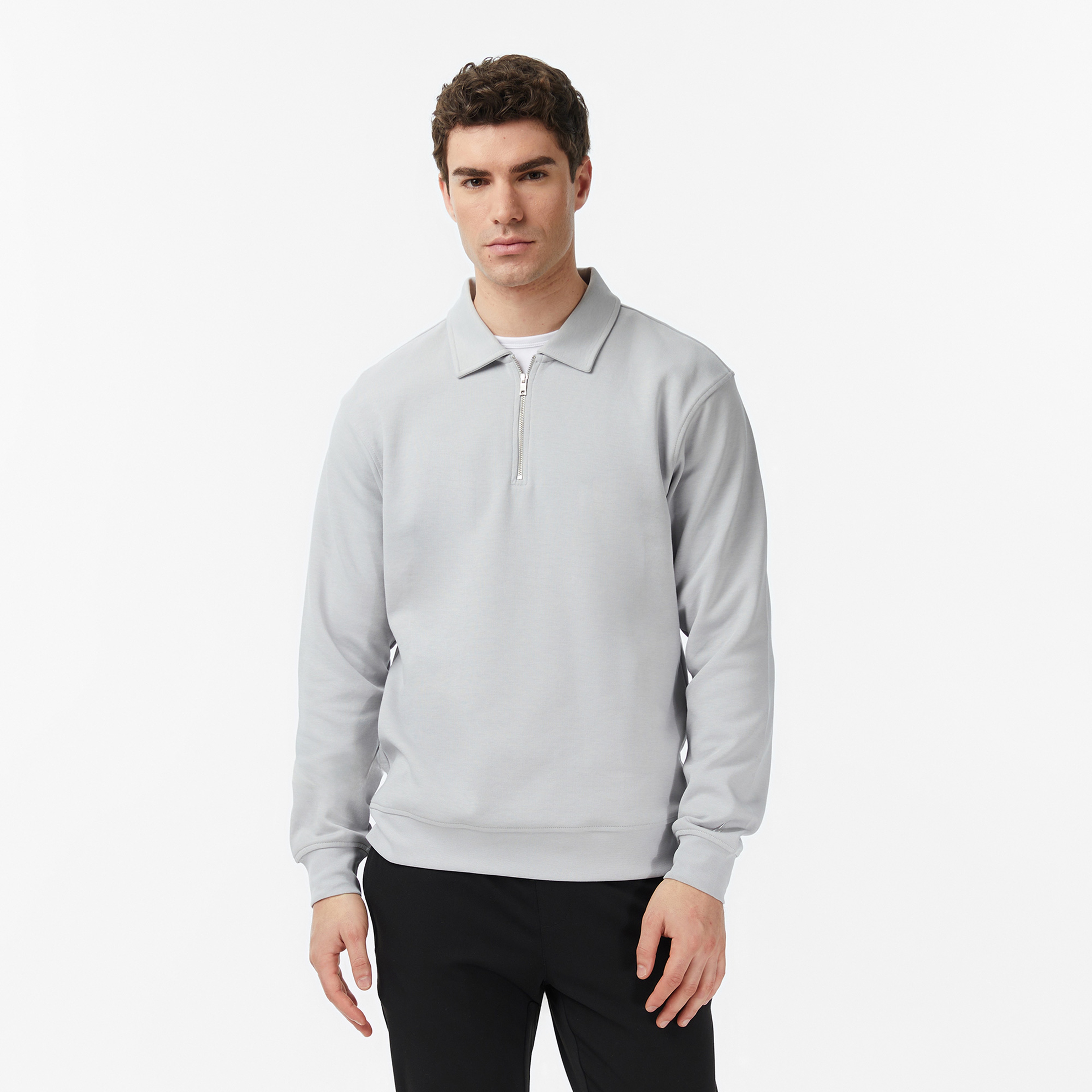 Nautica Erkek Gri Regular Fit Sweatshirt