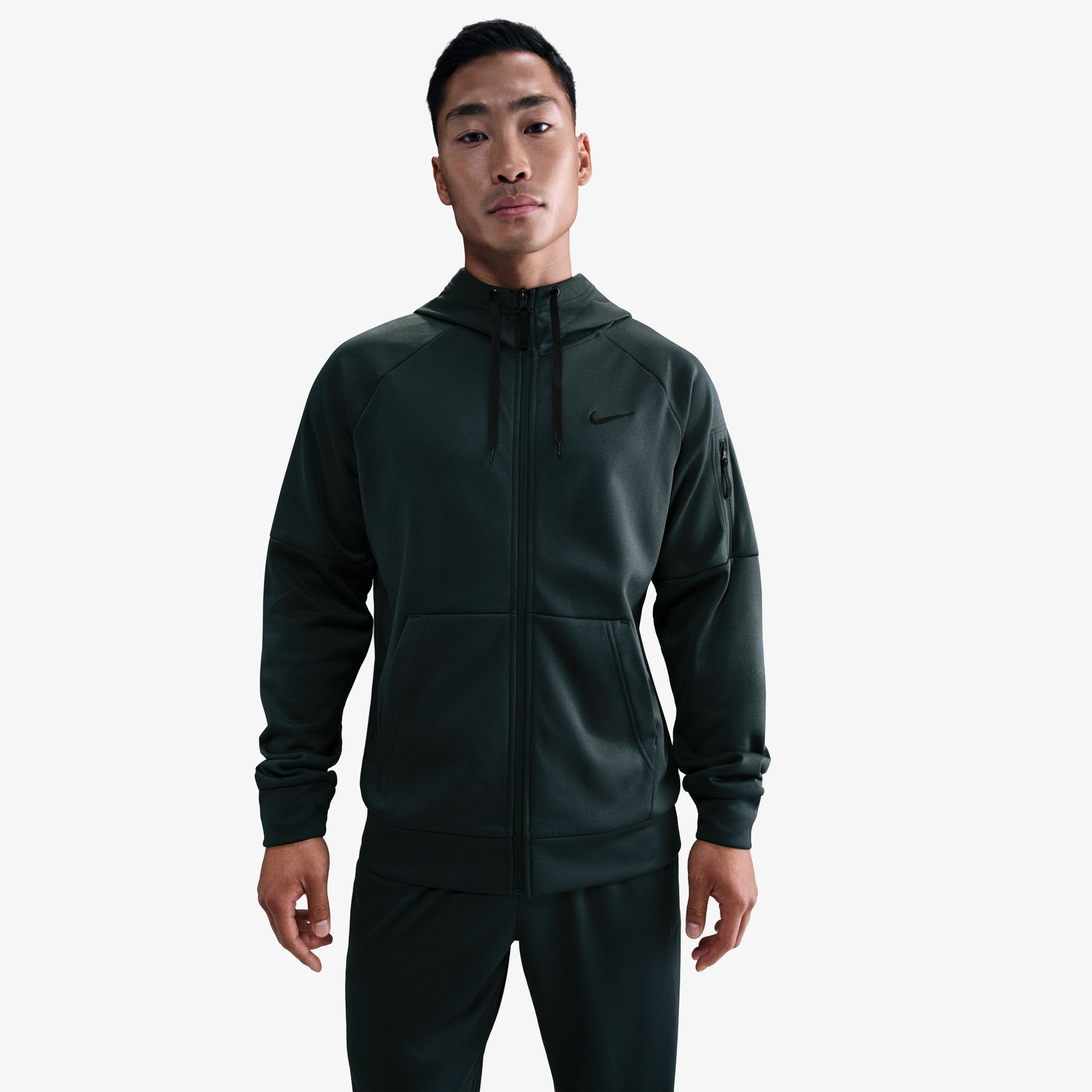 Nike Therma Erkek Yeşil Antrenman Sweatshirt
