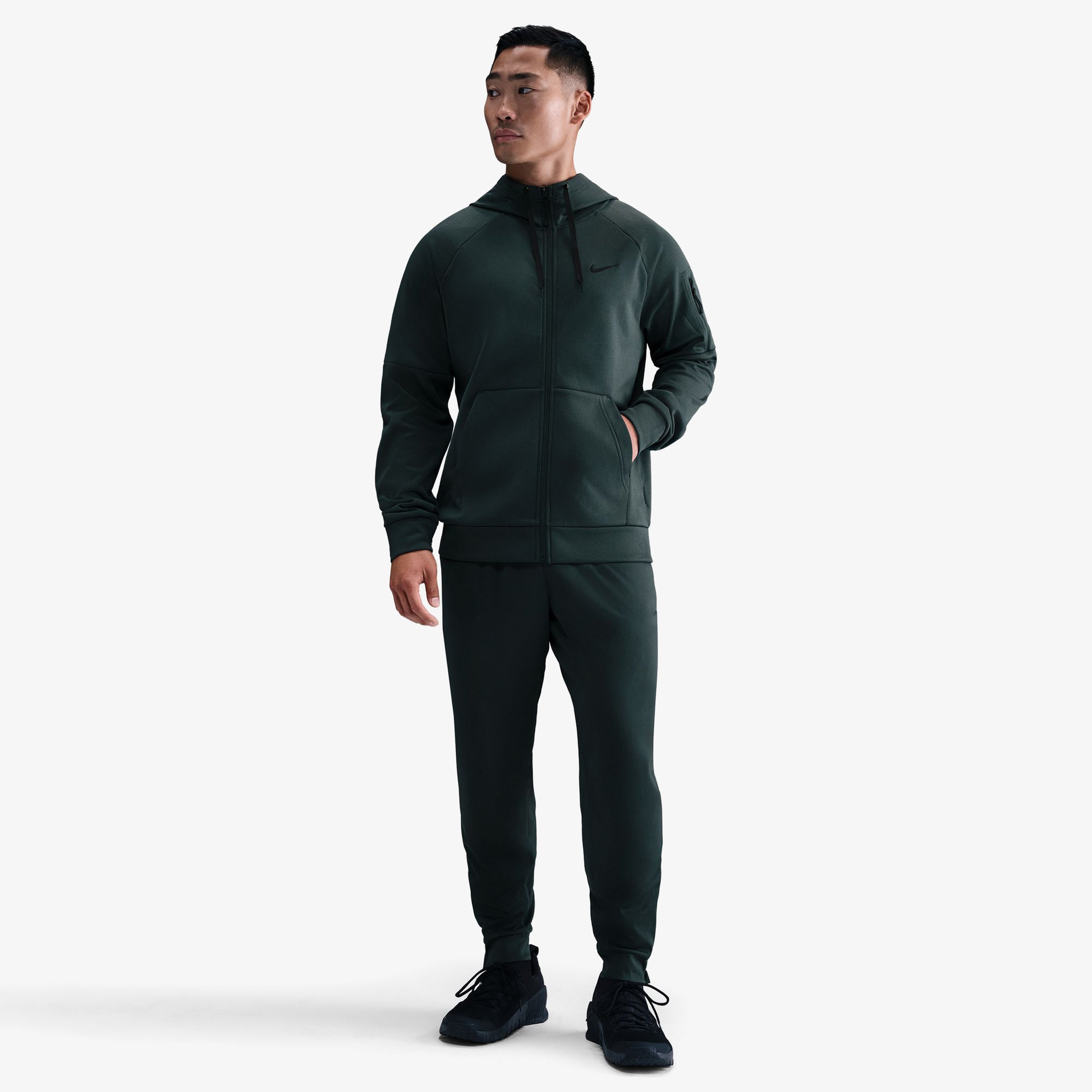 Nike Therma Erkek Yeşil Antrenman Sweatshirt