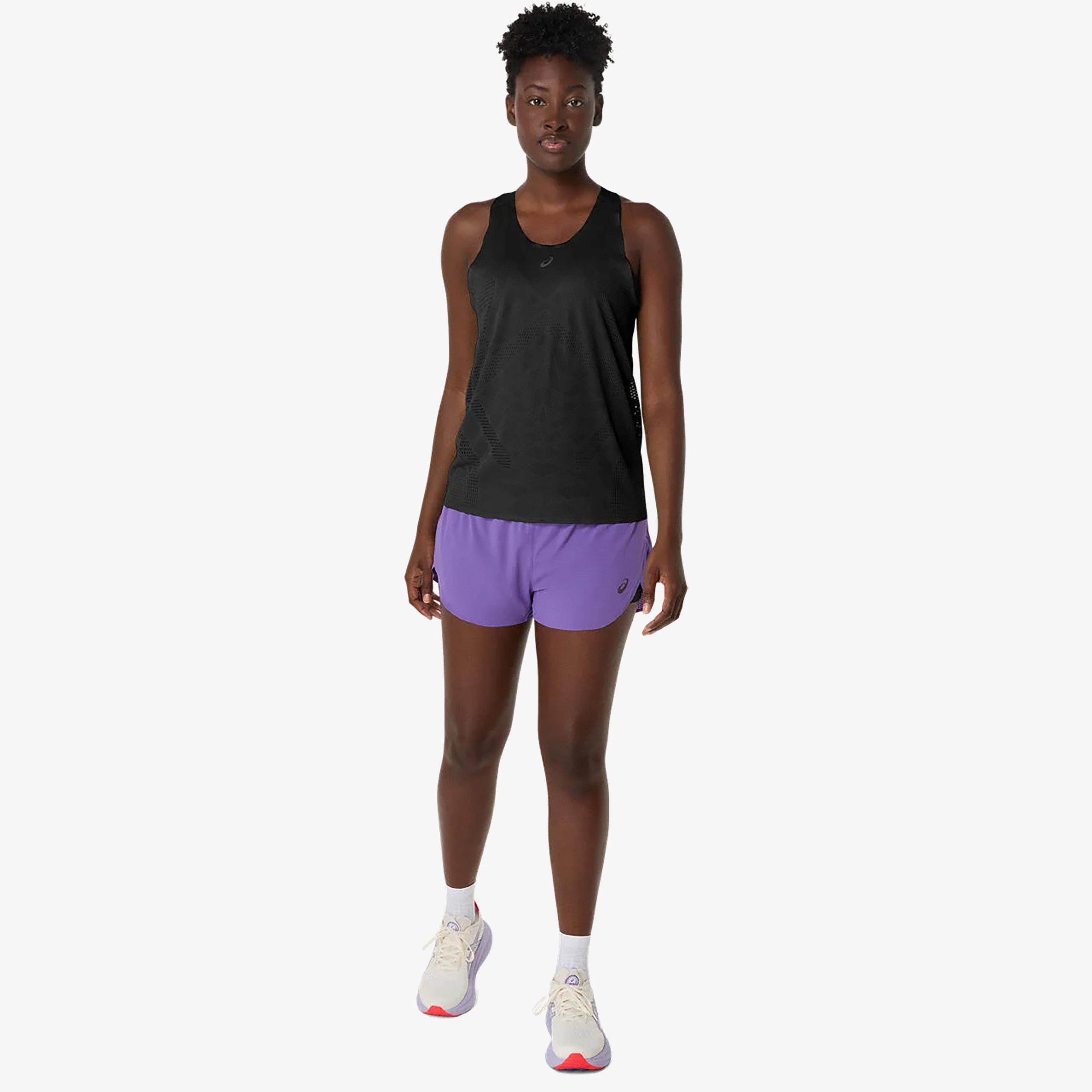 Asics Metarun Split Kadın Mor Şort