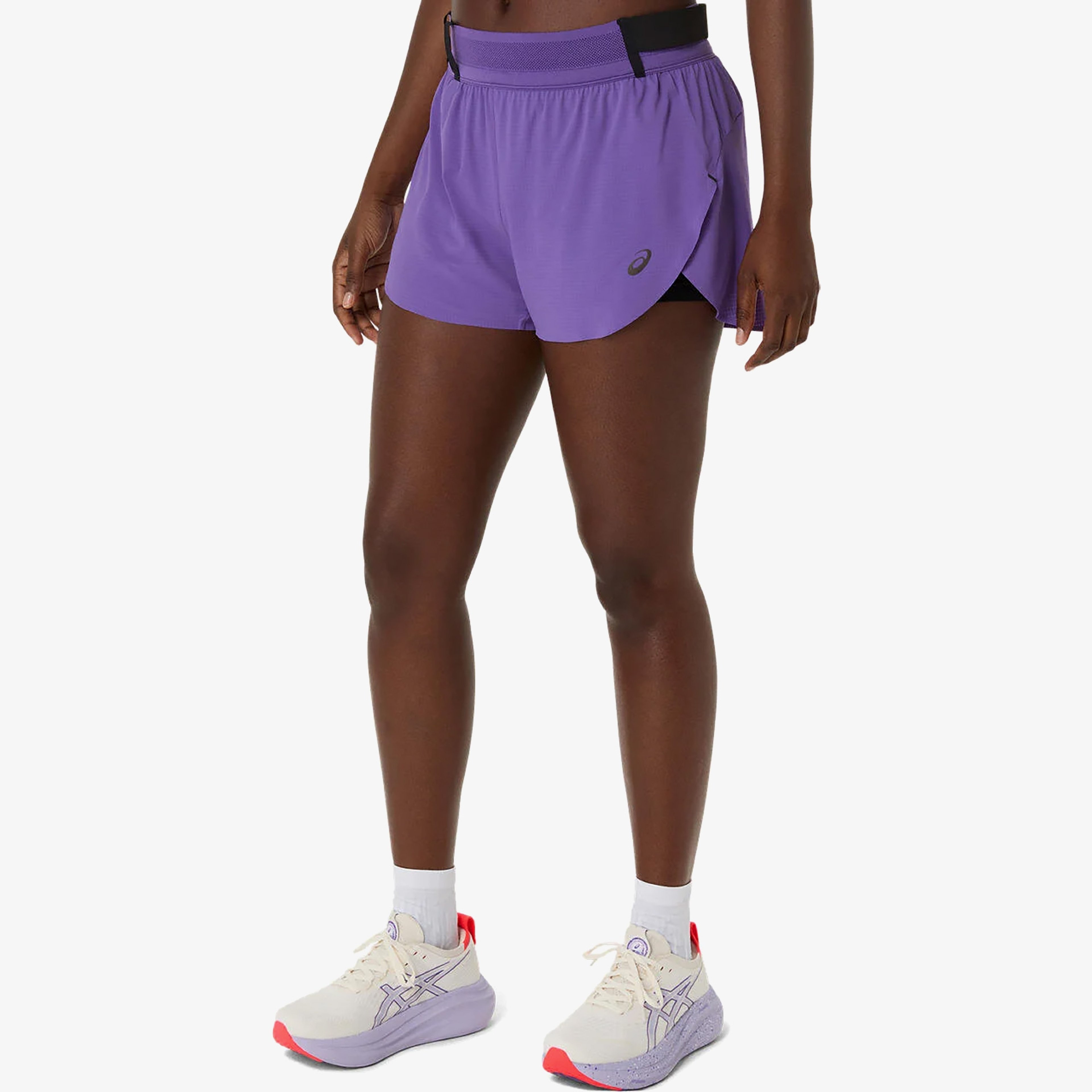 Asics Metarun Split Kadın Mor Şort