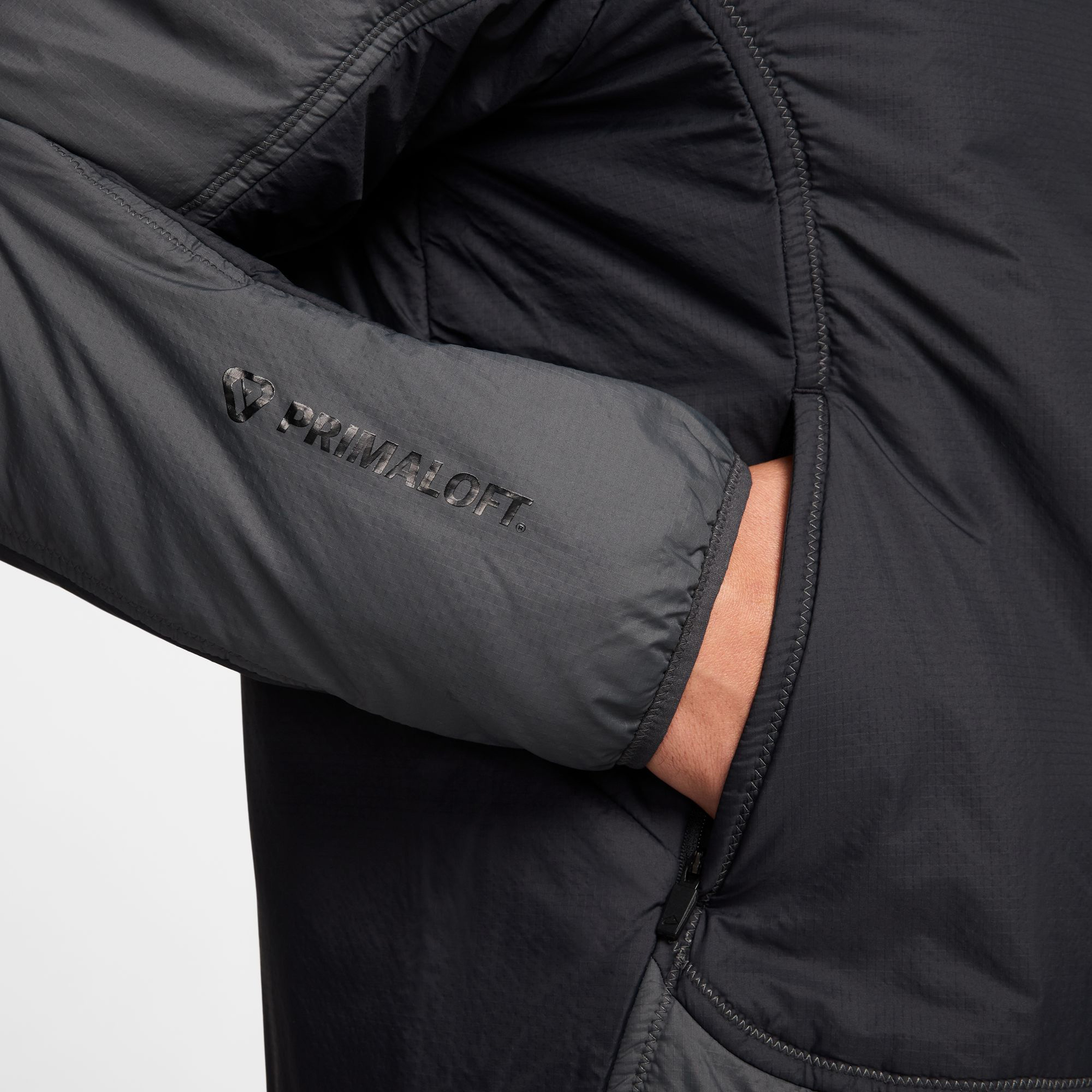 Nike Trail PrimaLoft Erkek Siyah Koşu Ceketi