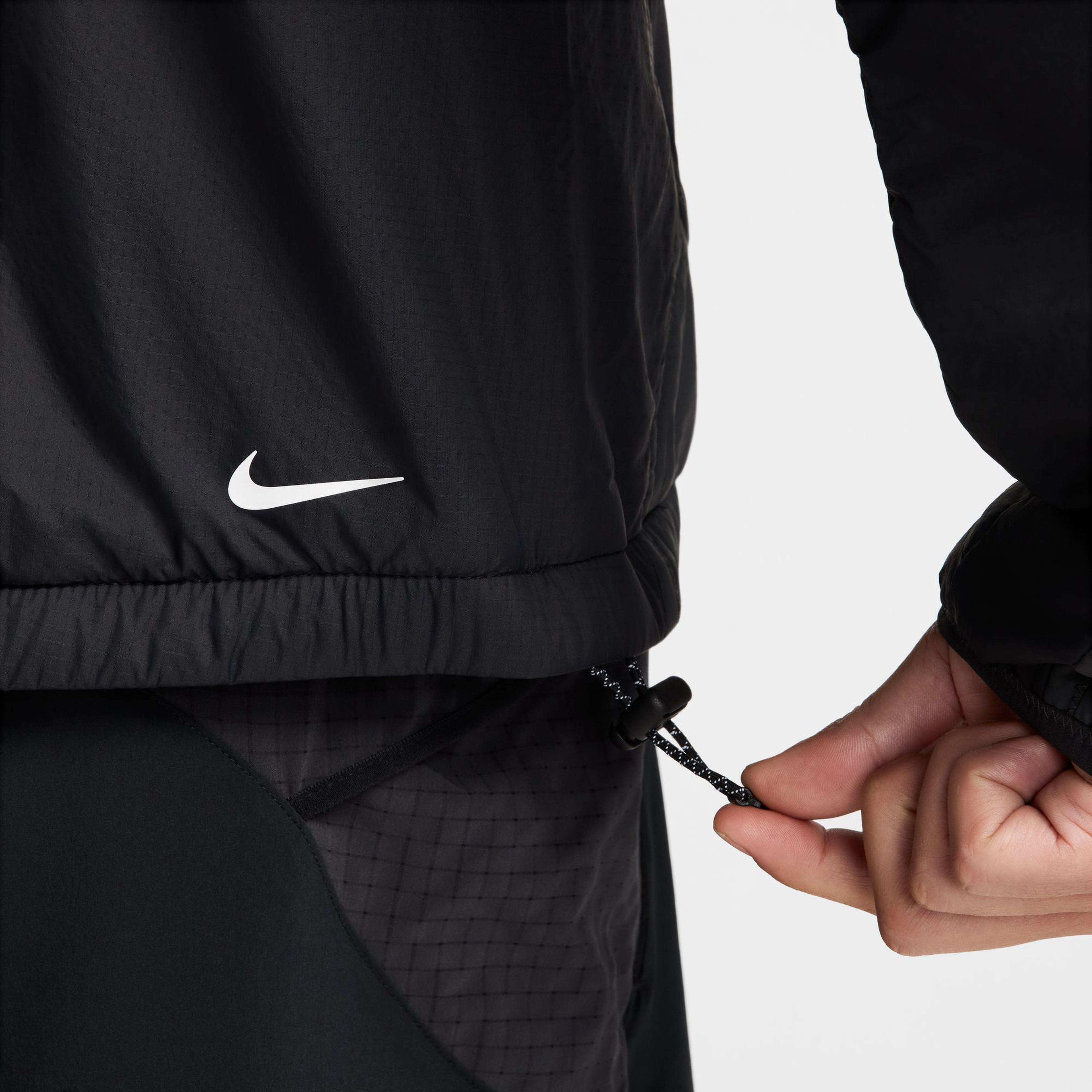 Nike Trail PrimaLoft Erkek Siyah Koşu Ceketi