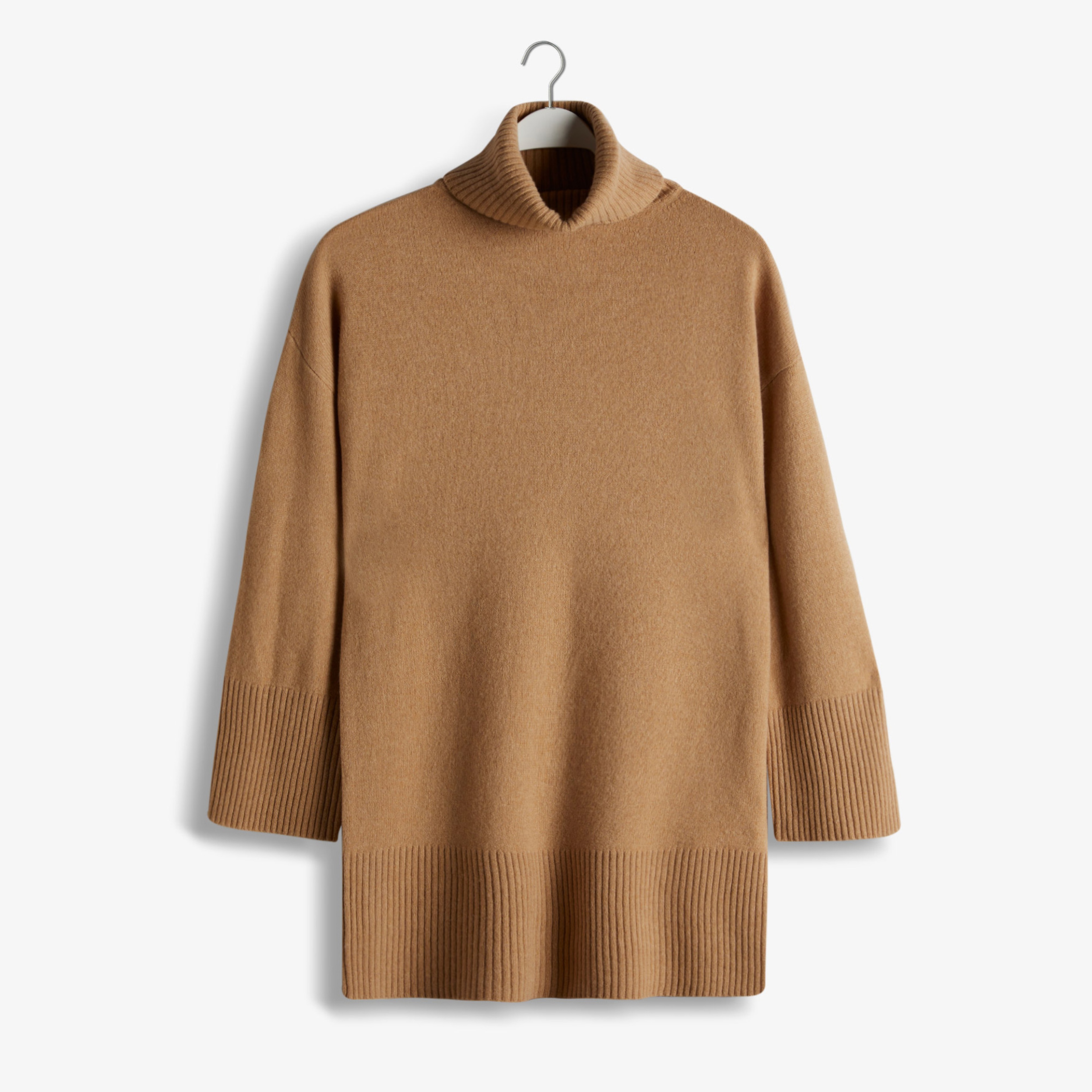 GANT Kadın Kahverengi Relaxed Fit Boğazlı Yaka Elbise