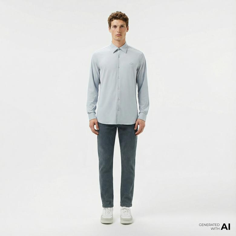 Erkek Slim Fit Lacivert Jean Pantolon