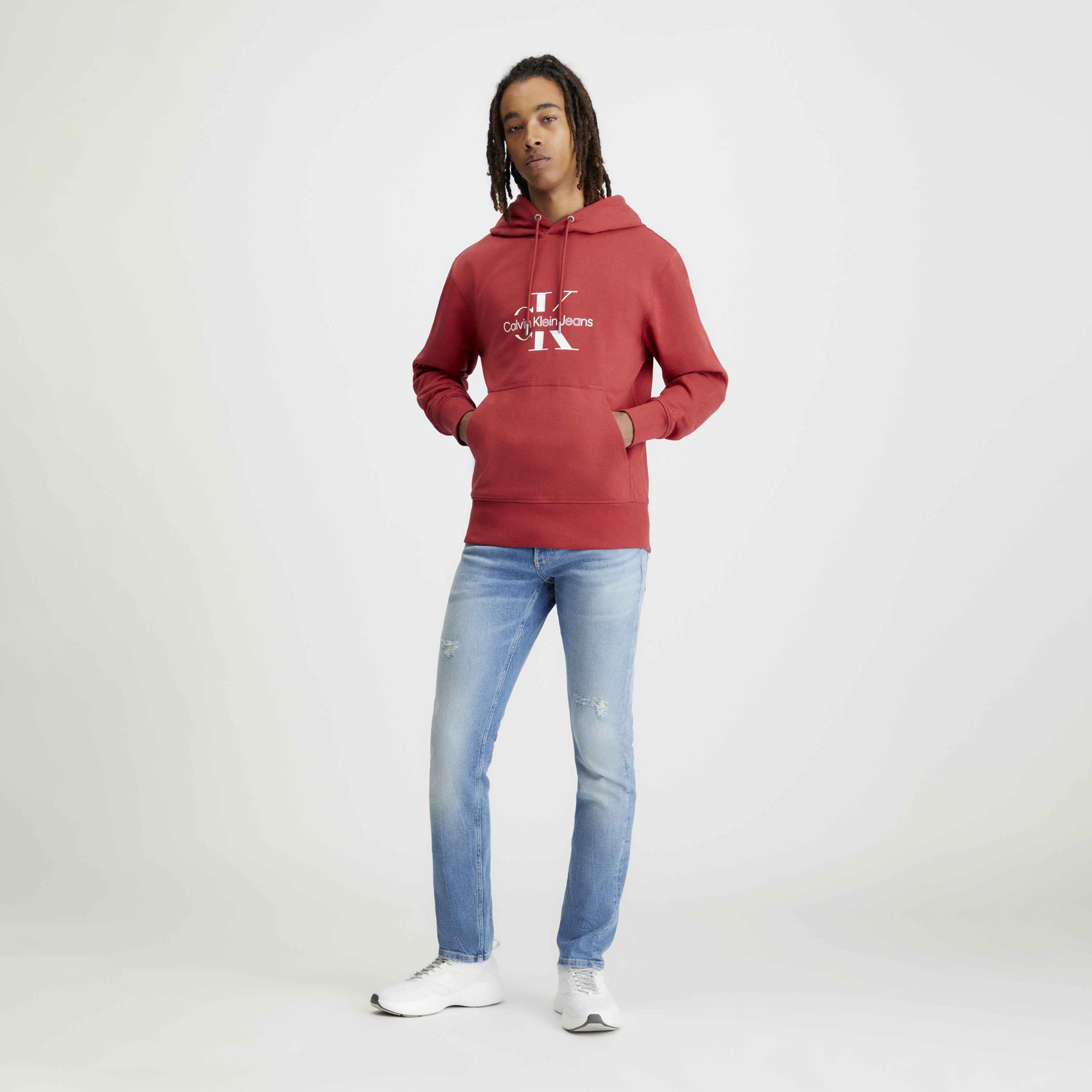 Calvin Klein Erkek Mavi Pantolon