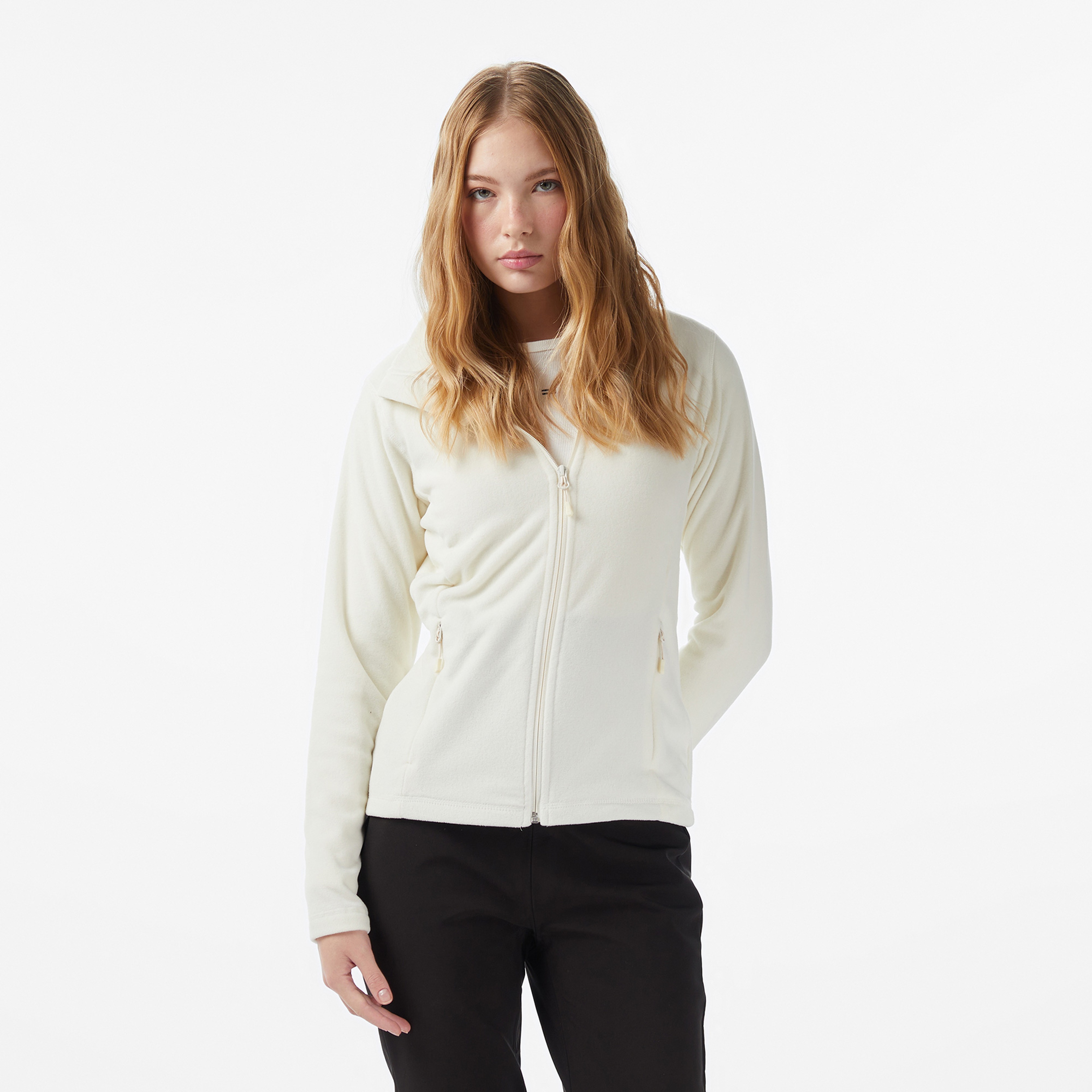 Helly Hansen Fullzip Polar Kadın Beyaz Ceket