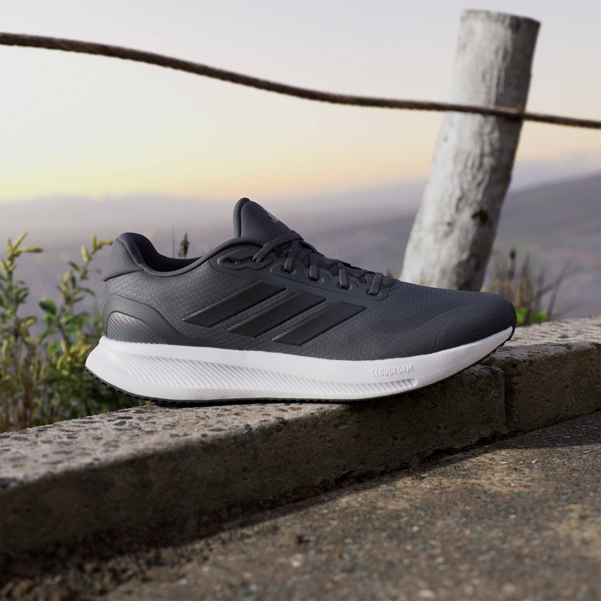 adidas Runfalcon 5 Erkek Gri Koşu Ayakkabısı