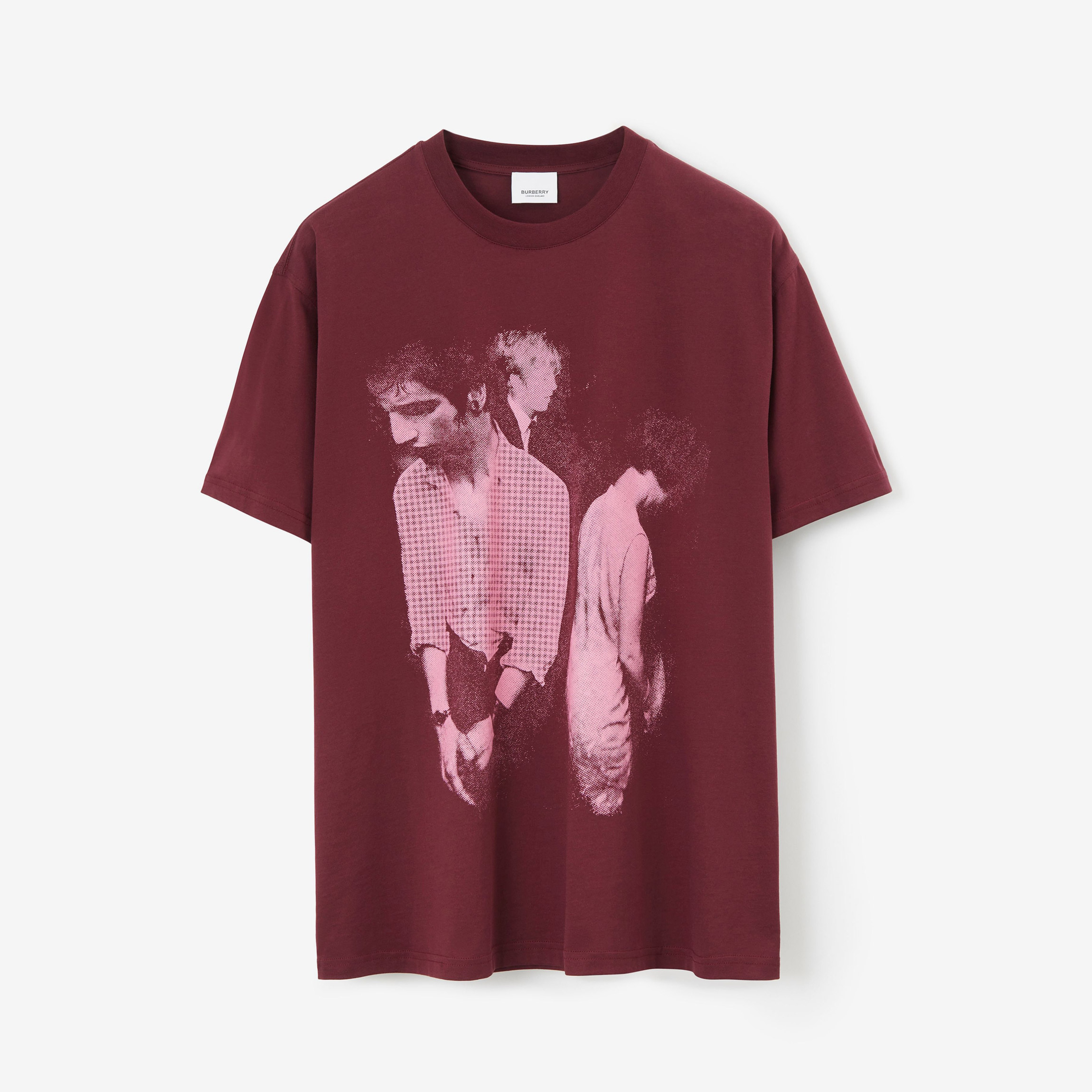 Burberry Erkek Bordo T-Shirt
