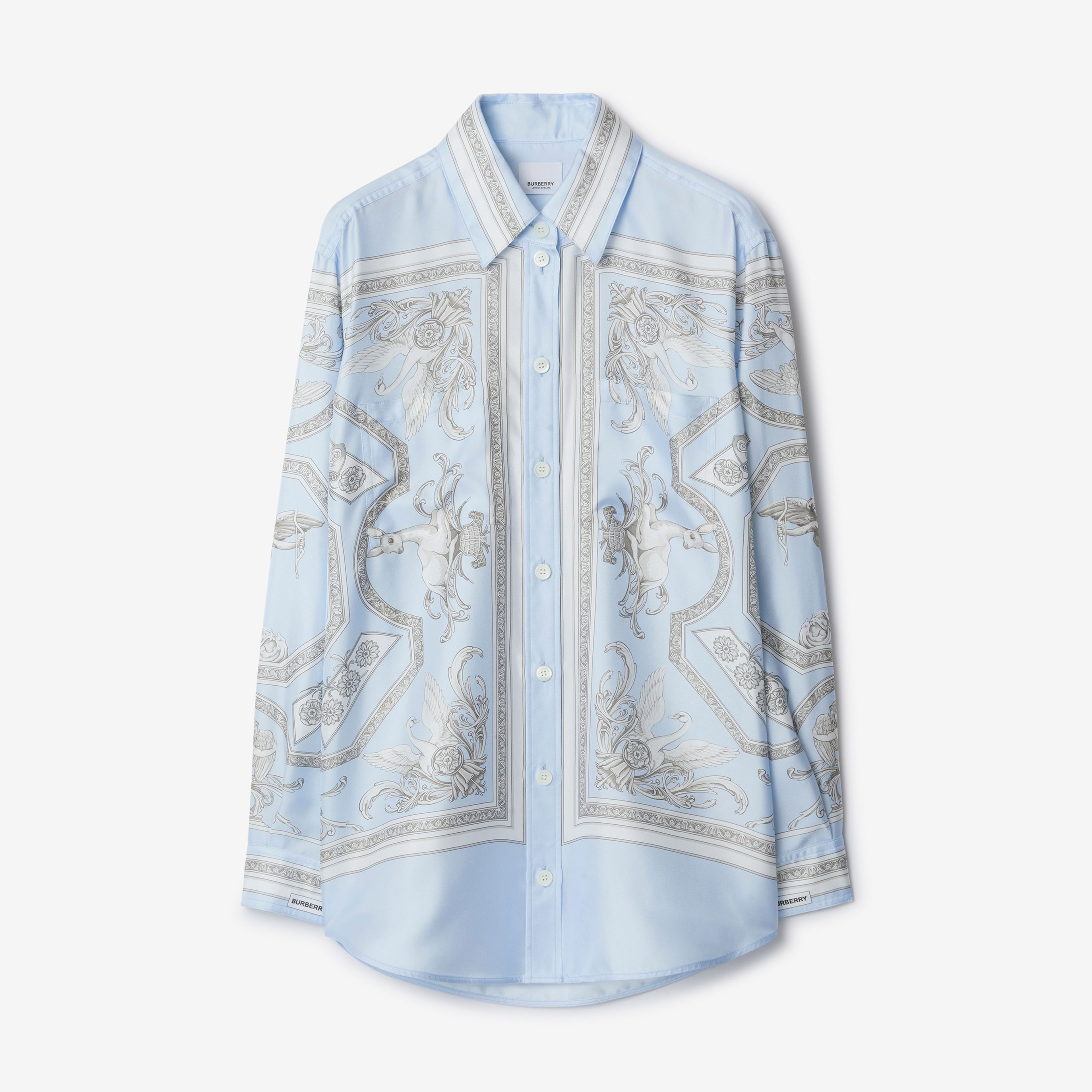 Burberry Kadın Mavi Gömlek