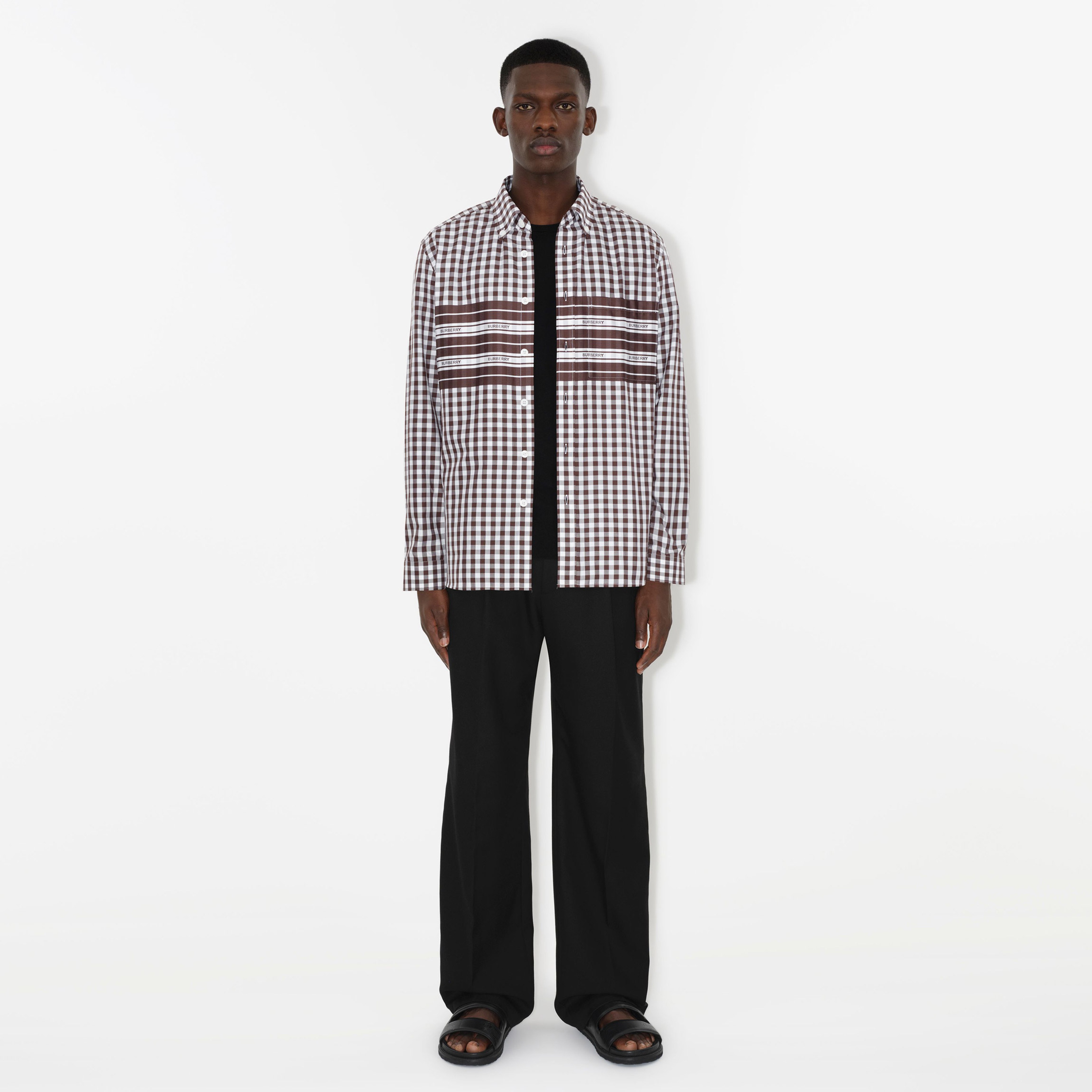 Burberry Erkek Bordo Gömlek
