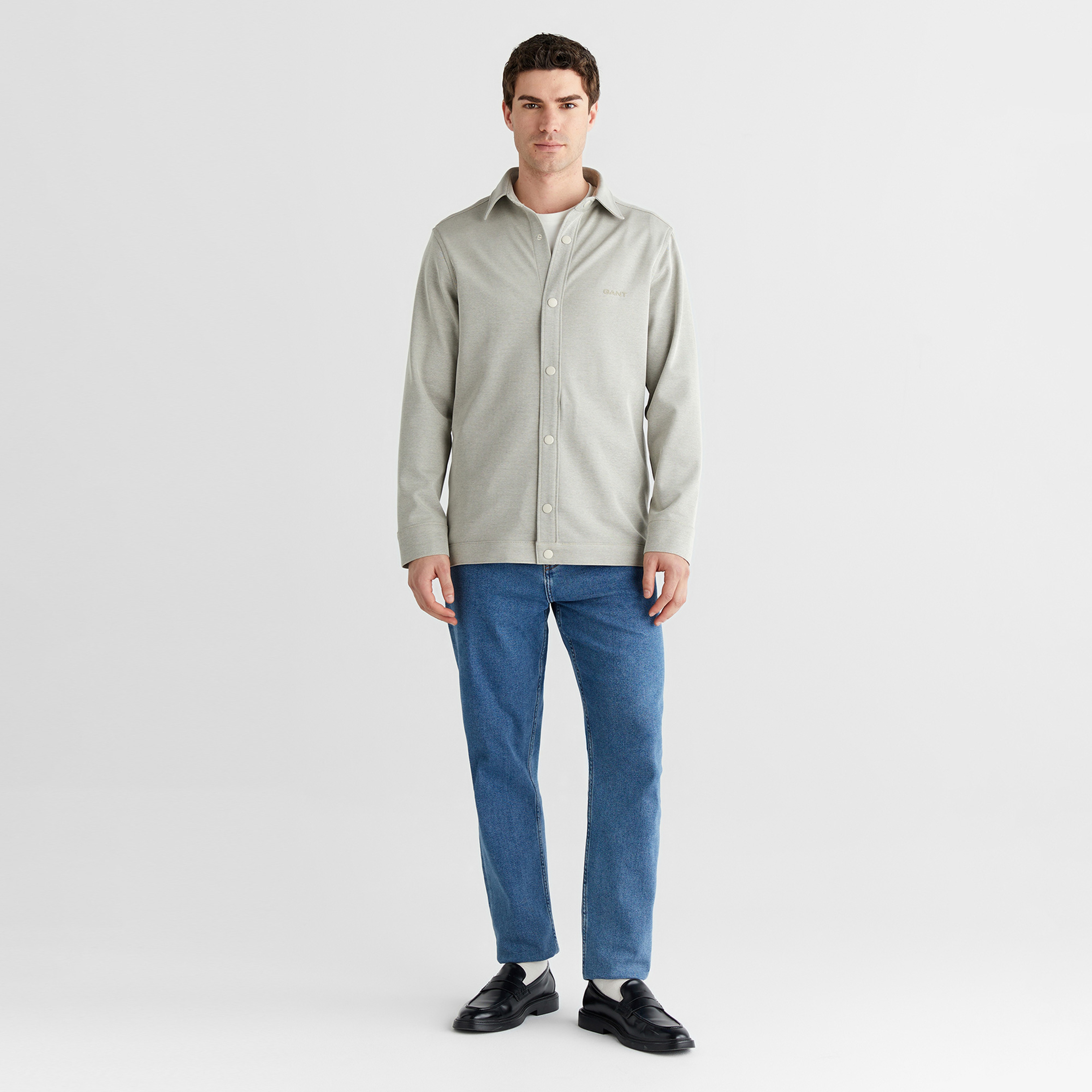 GANT Erkek Bej Regular Fit Gömlek Yaka Gömlek