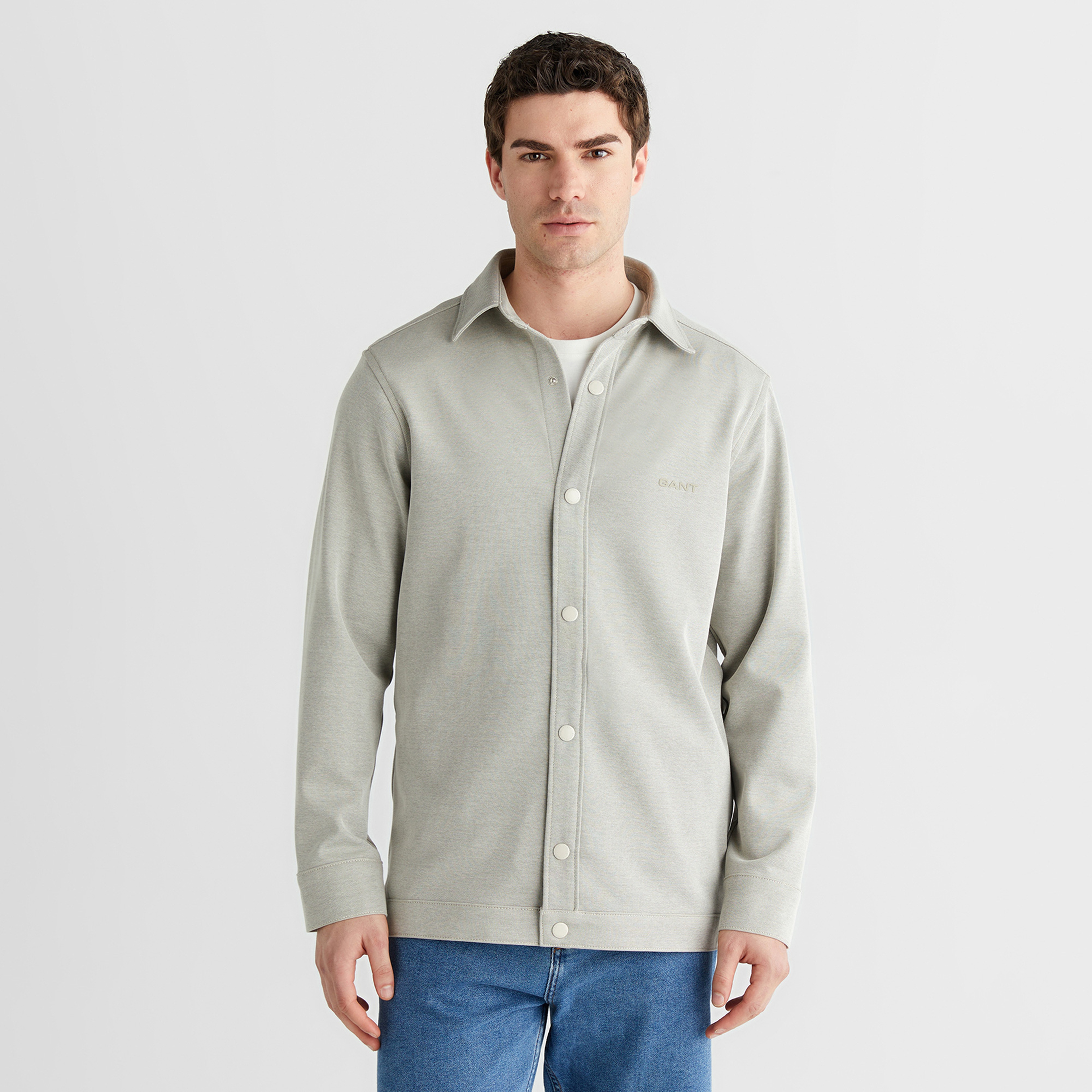 GANT Erkek Bej Regular Fit Gömlek Yaka Gömlek