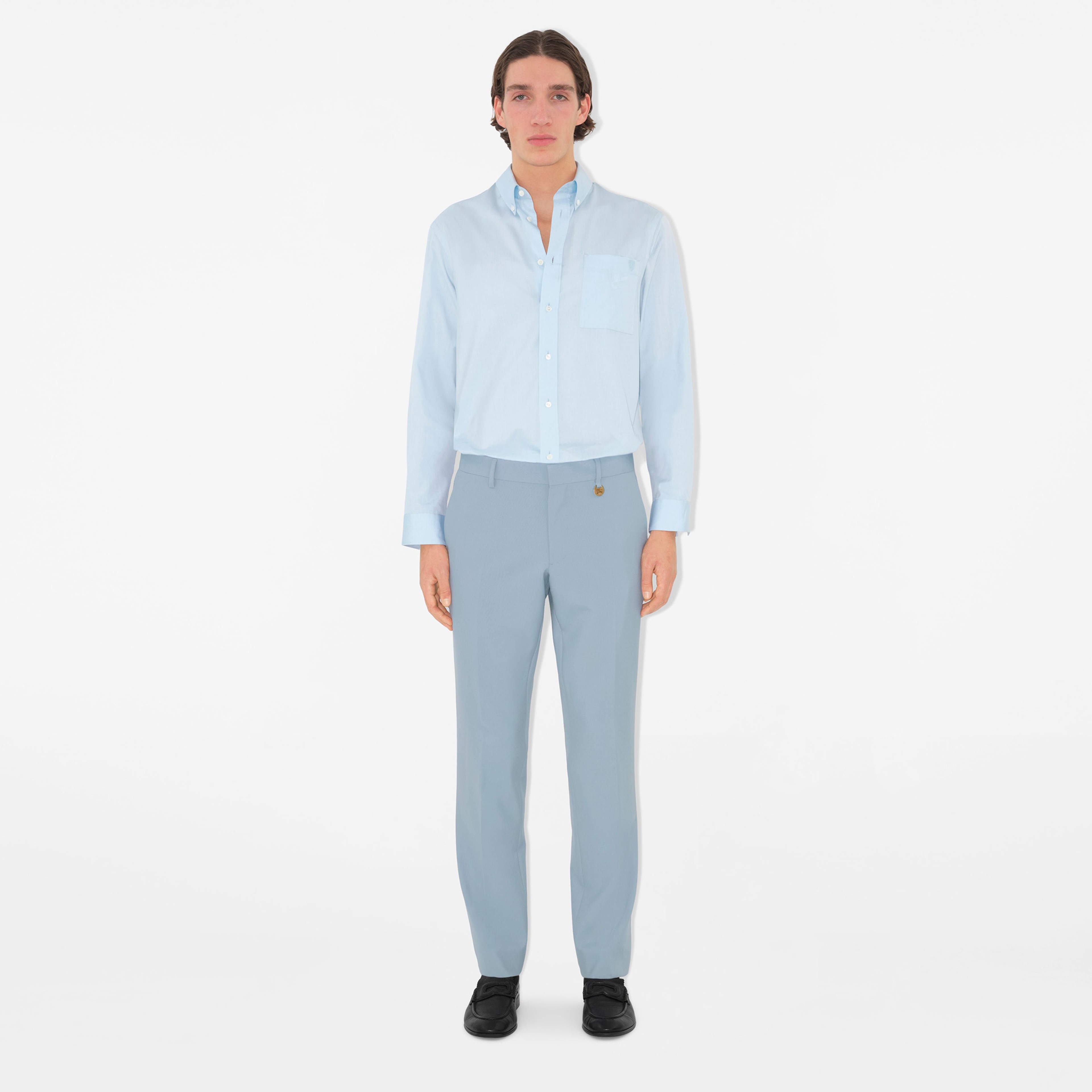 Burberry Erkek Gri Pantolon