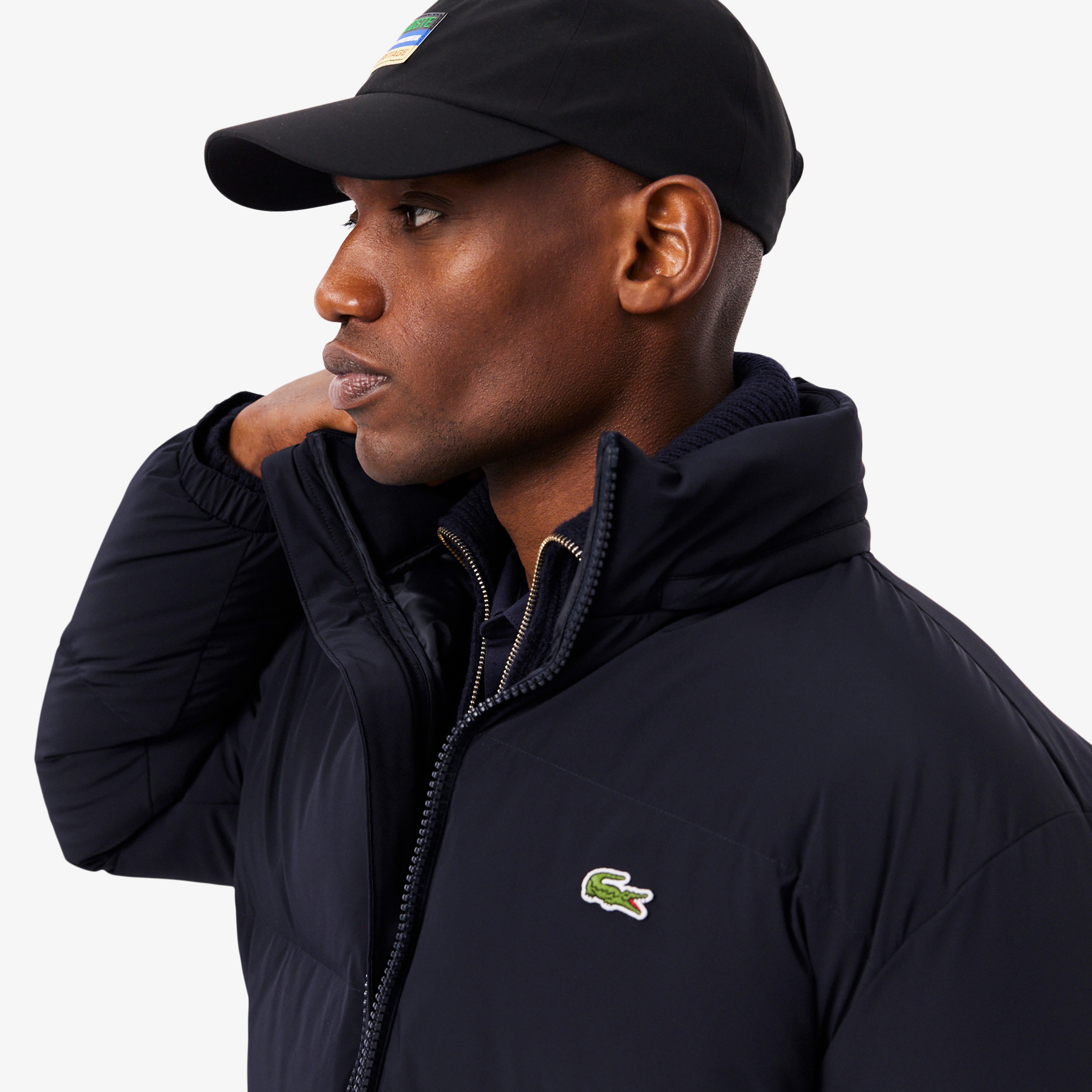 Water-Repellent Hooded Down Jacket