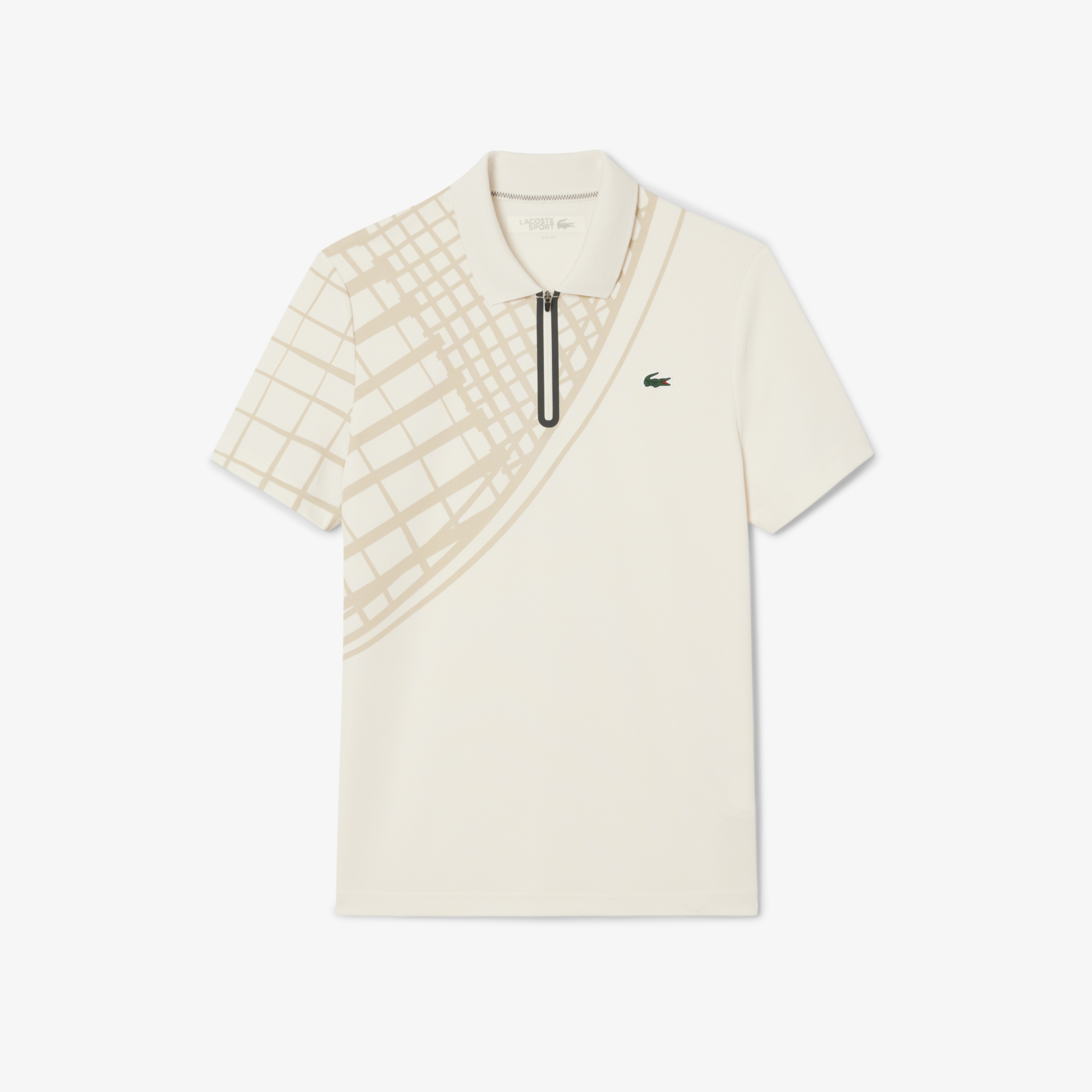 Lacoste Erkek Slim Fit Baskılı Krem Polo