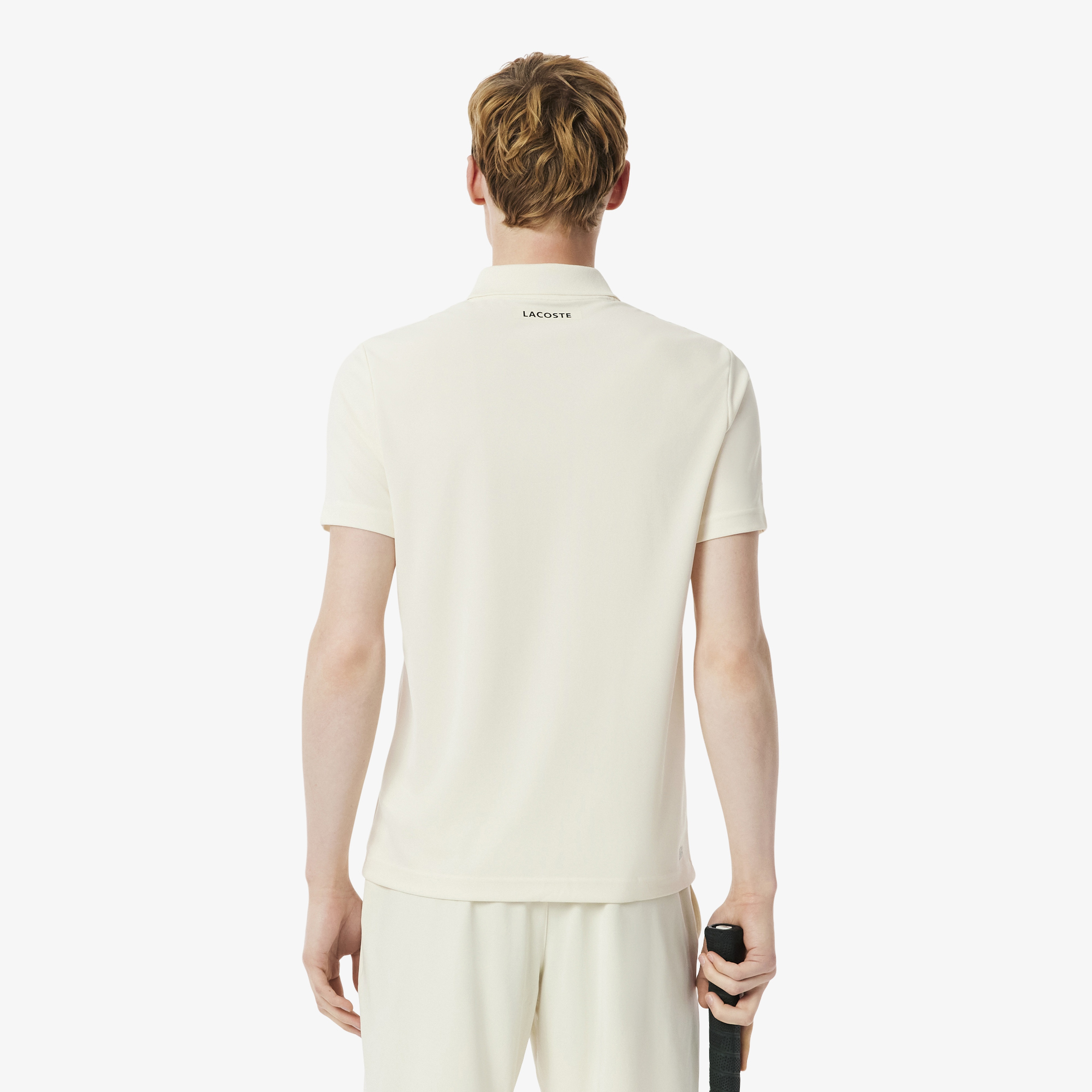 Lacoste Erkek Slim Fit Baskılı Krem Polo