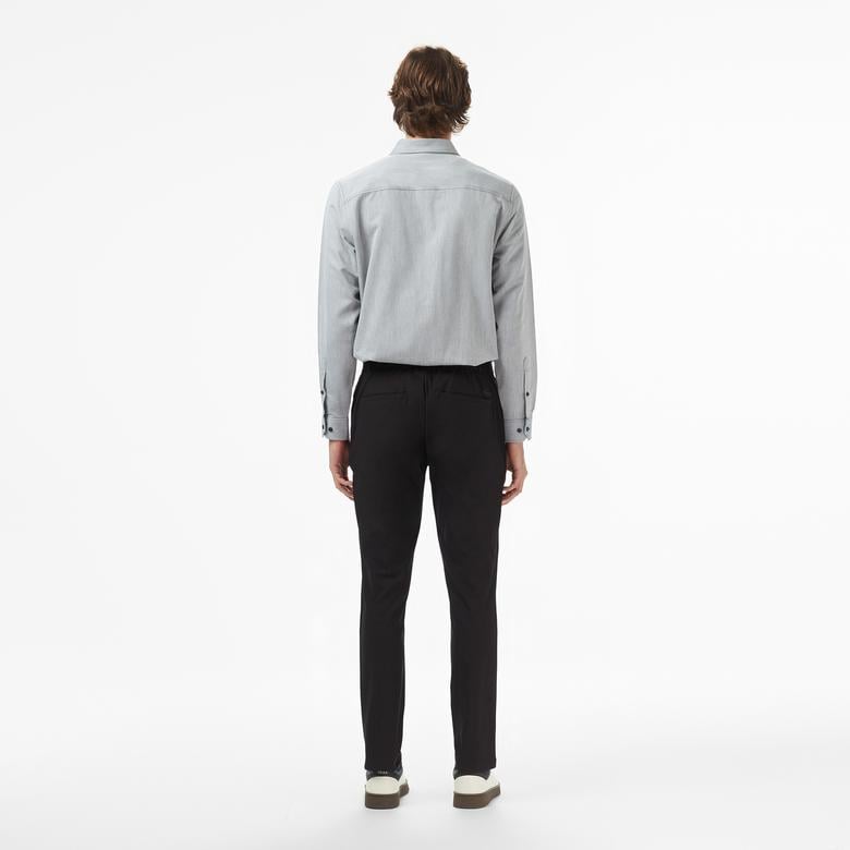 Erkek Slim Fit Siyah Pantolon