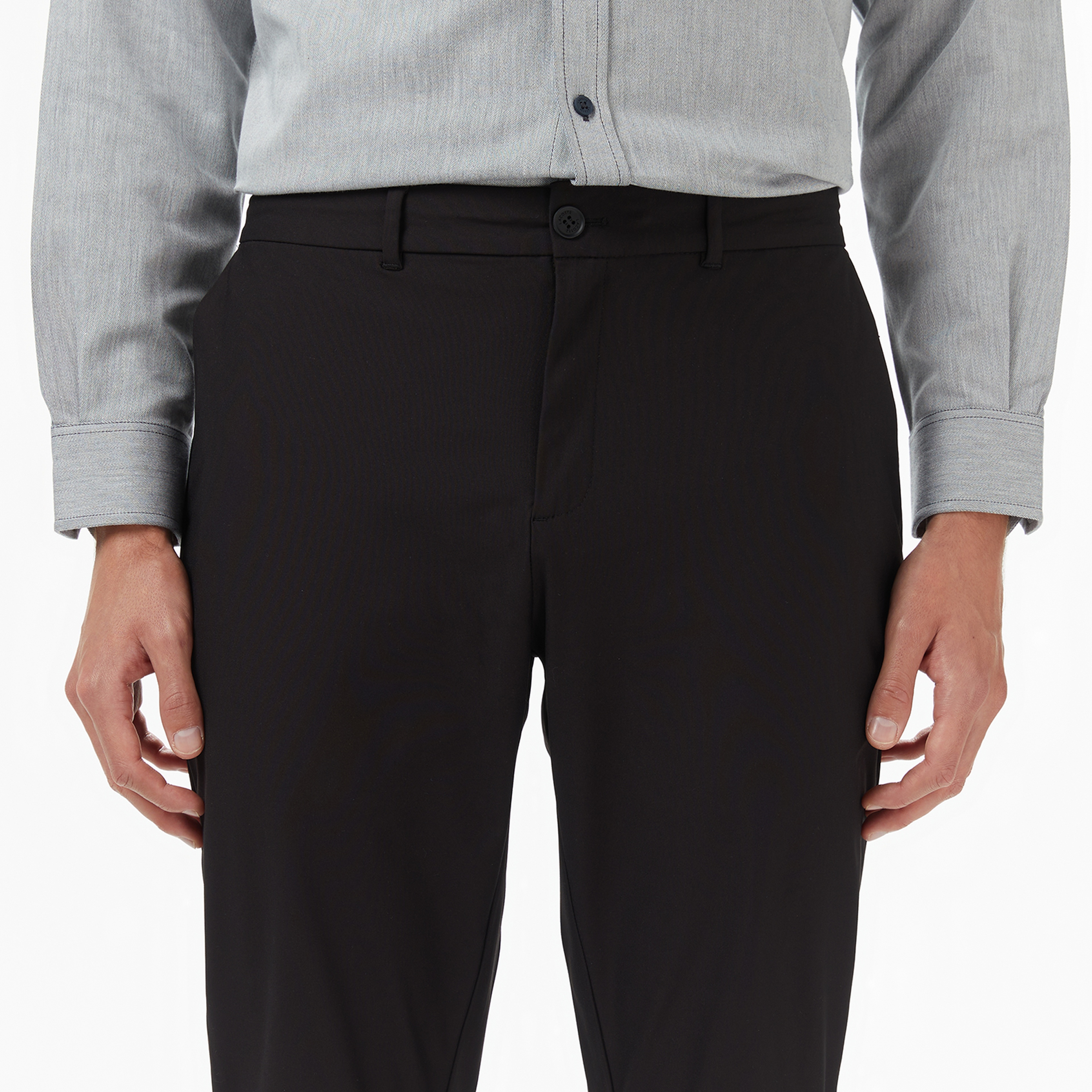 Erkek Slim Fit Siyah Pantolon