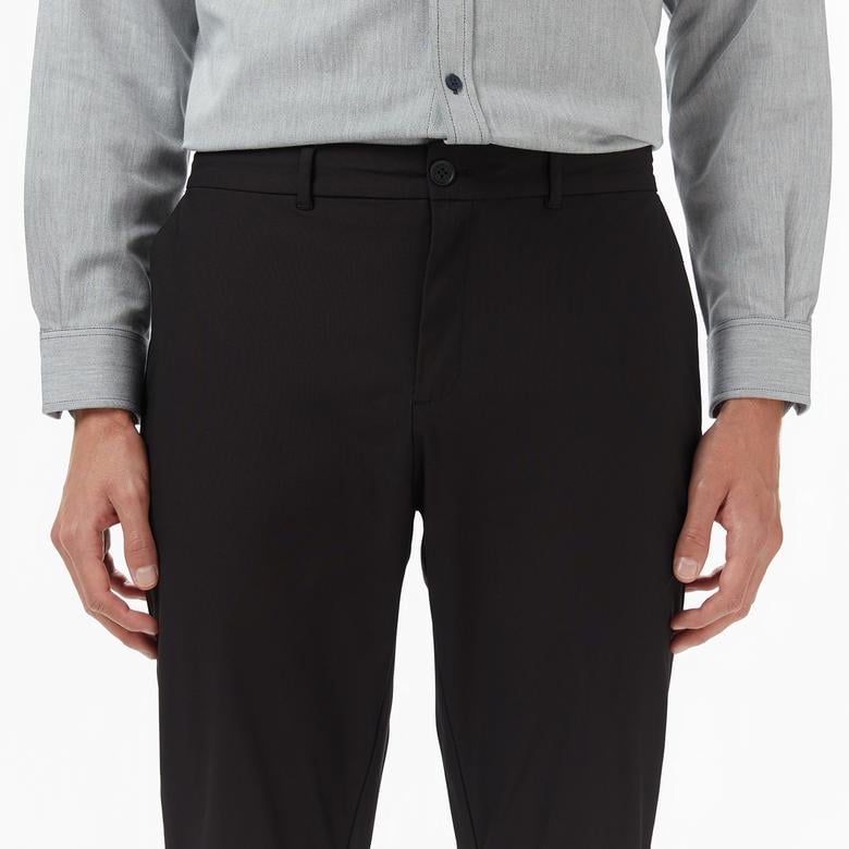 Erkek Slim Fit Siyah Pantolon